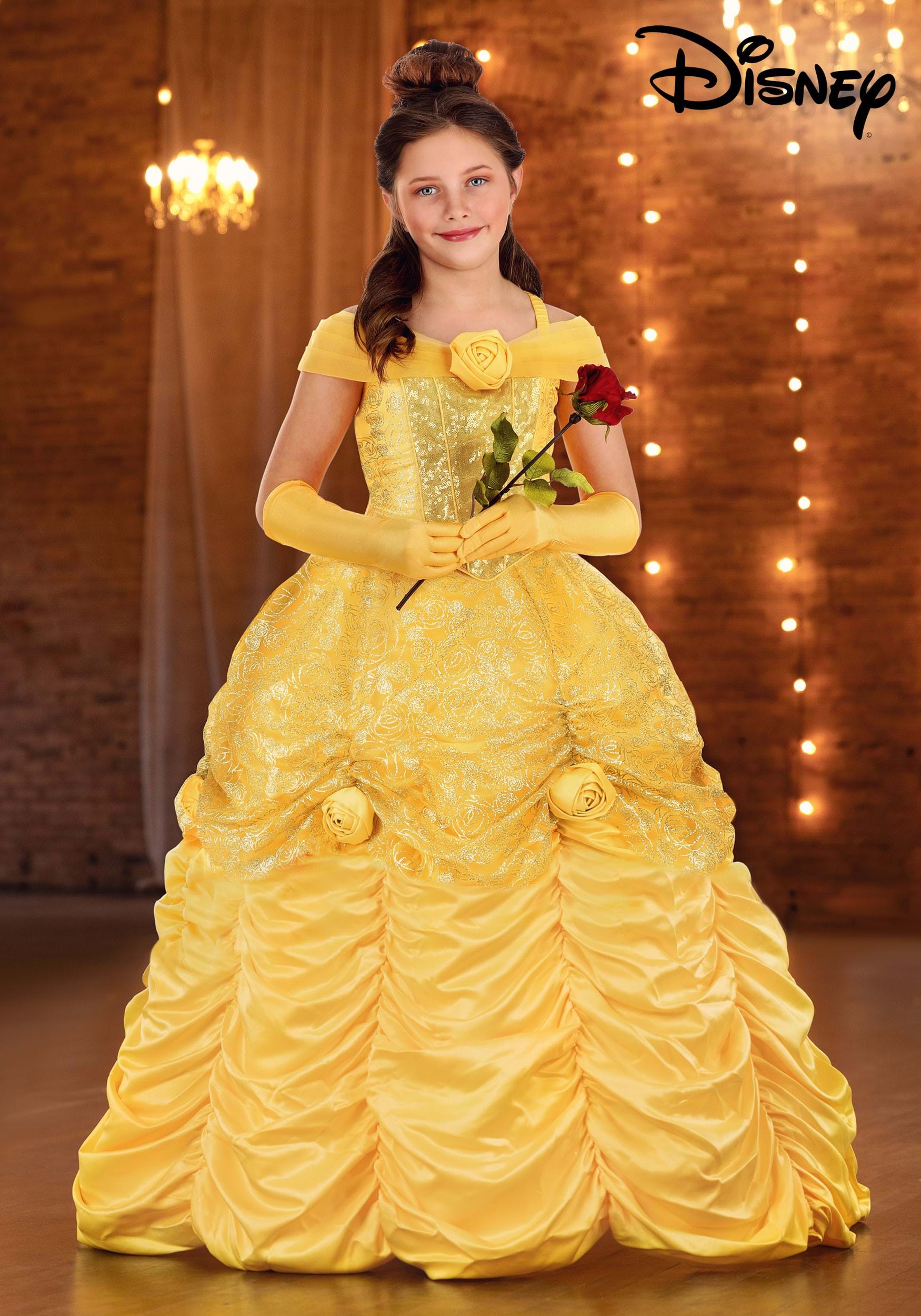 Premium Disney Beauty and the Beast Belle Costume for Girls