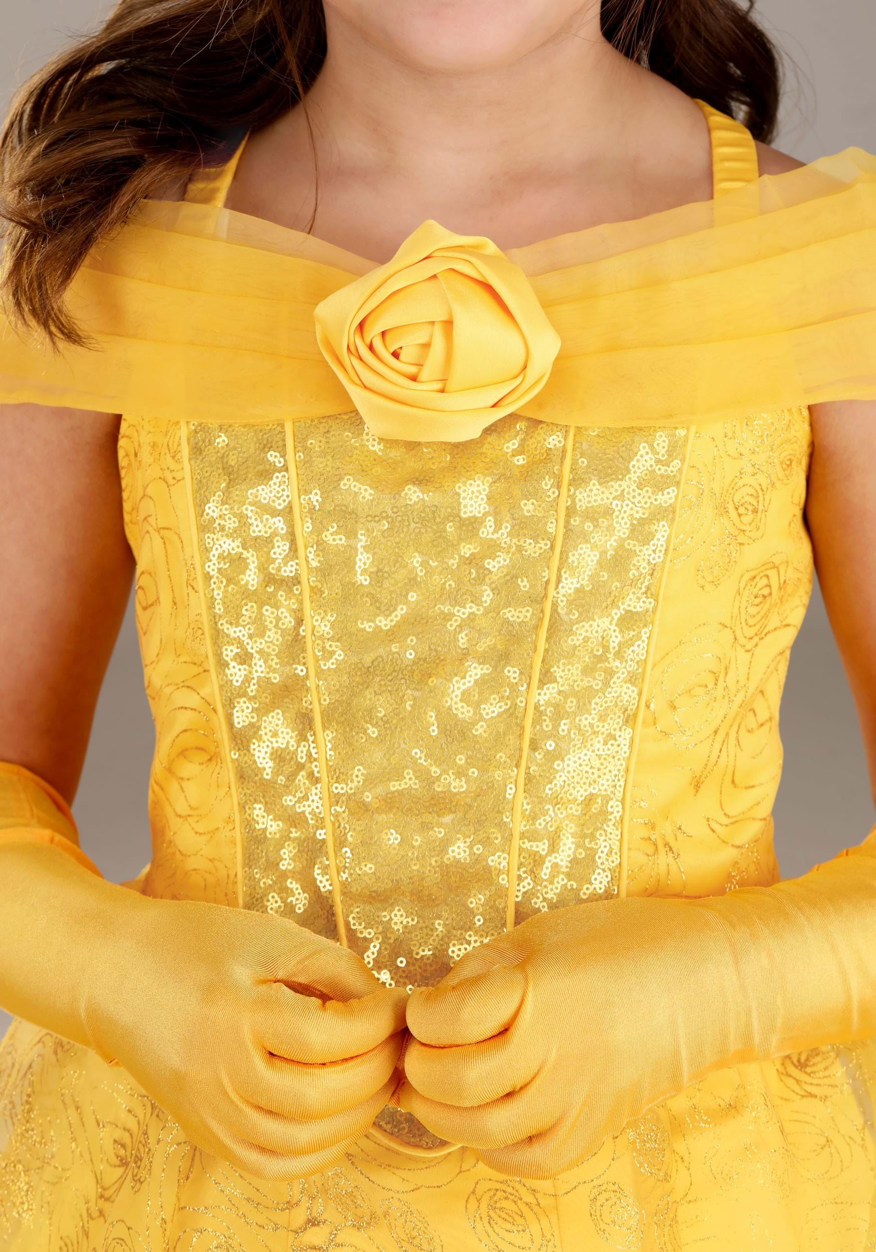 Premium Disney Beauty and the Beast Belle Costume for Girls