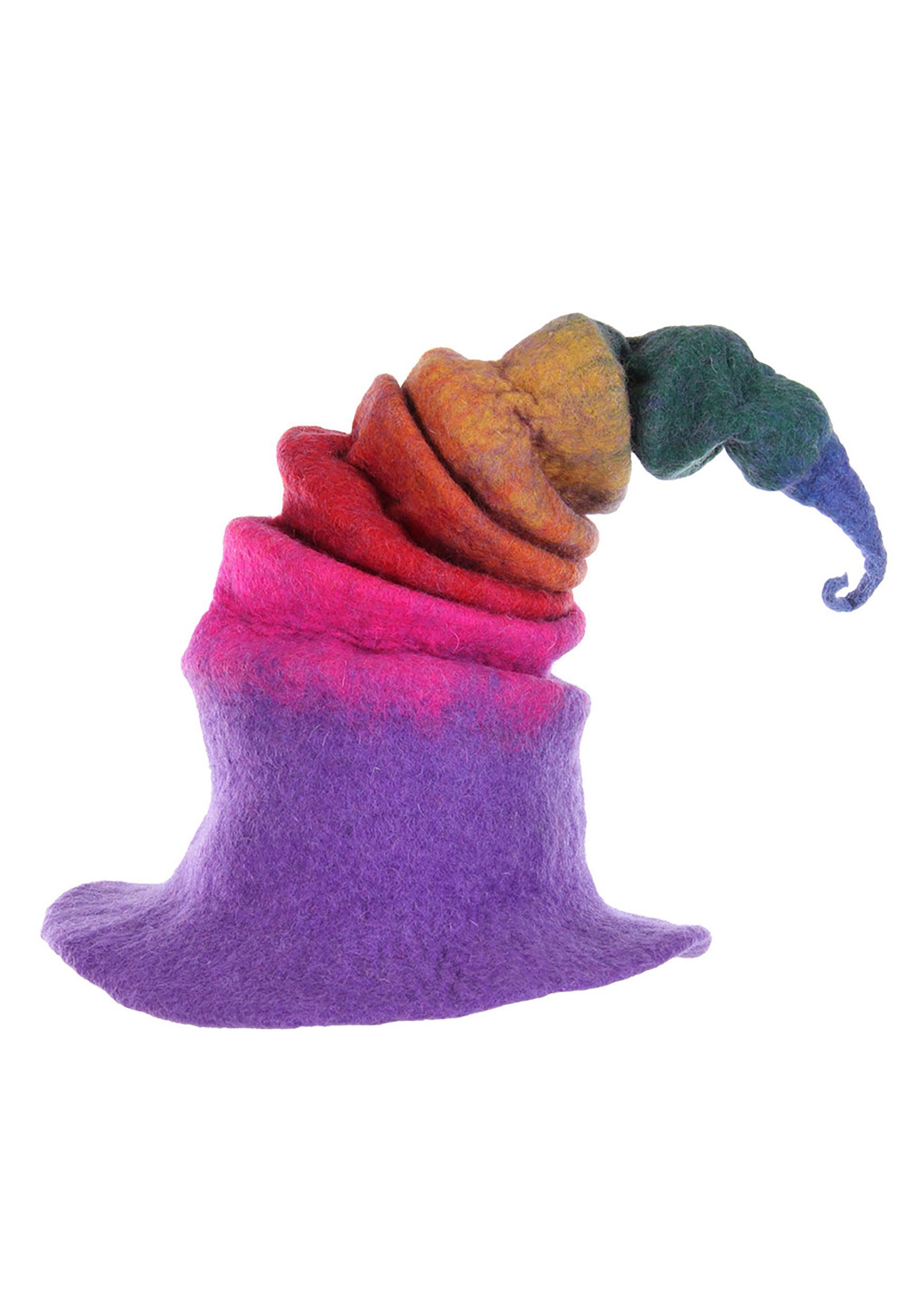 Heartfelted Rainbow Borealis Witch Costume Hat