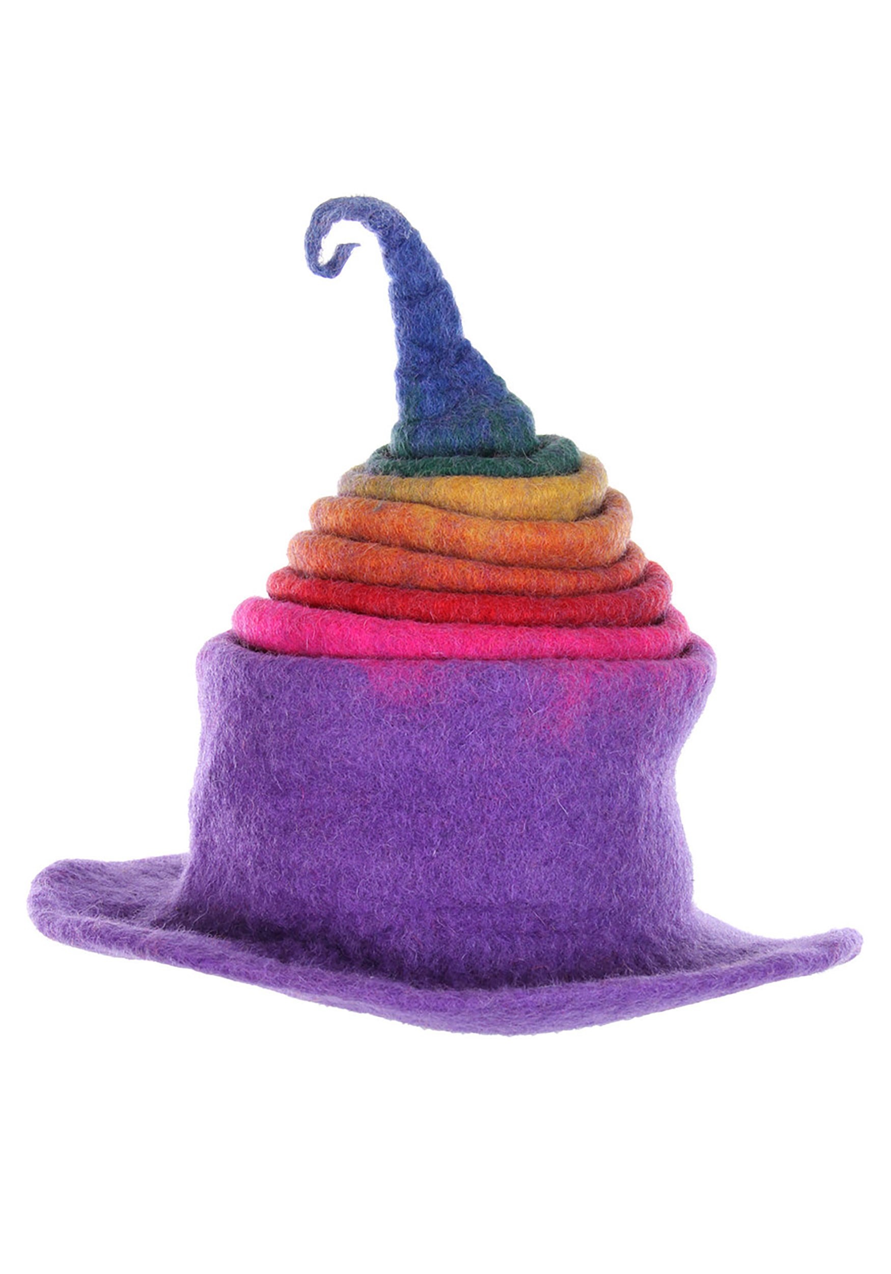 Heartfelted Rainbow Borealis Witch Costume Hat