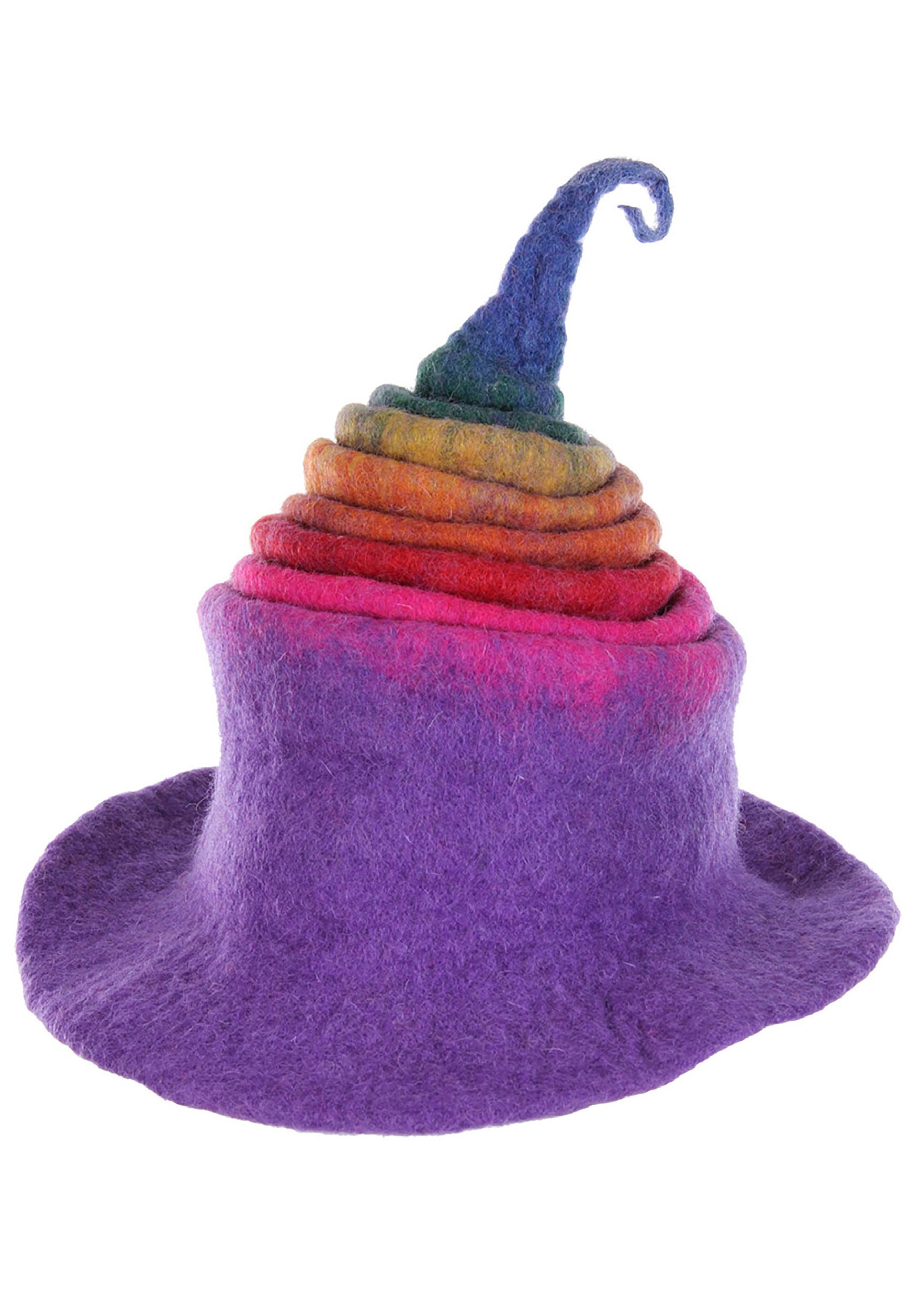 Heartfelted Rainbow Borealis Witch Costume Hat
