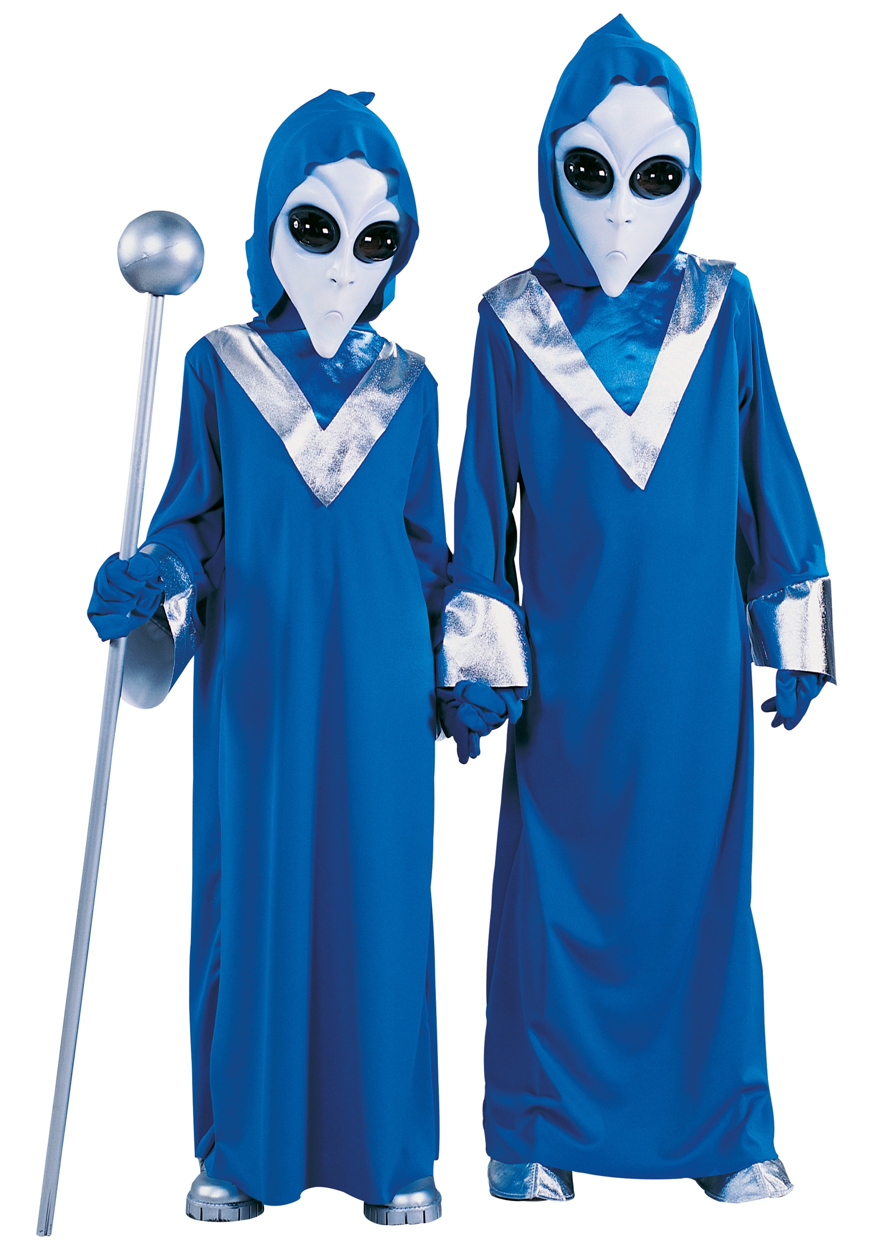 Blue Space Alien Kid's Costume
