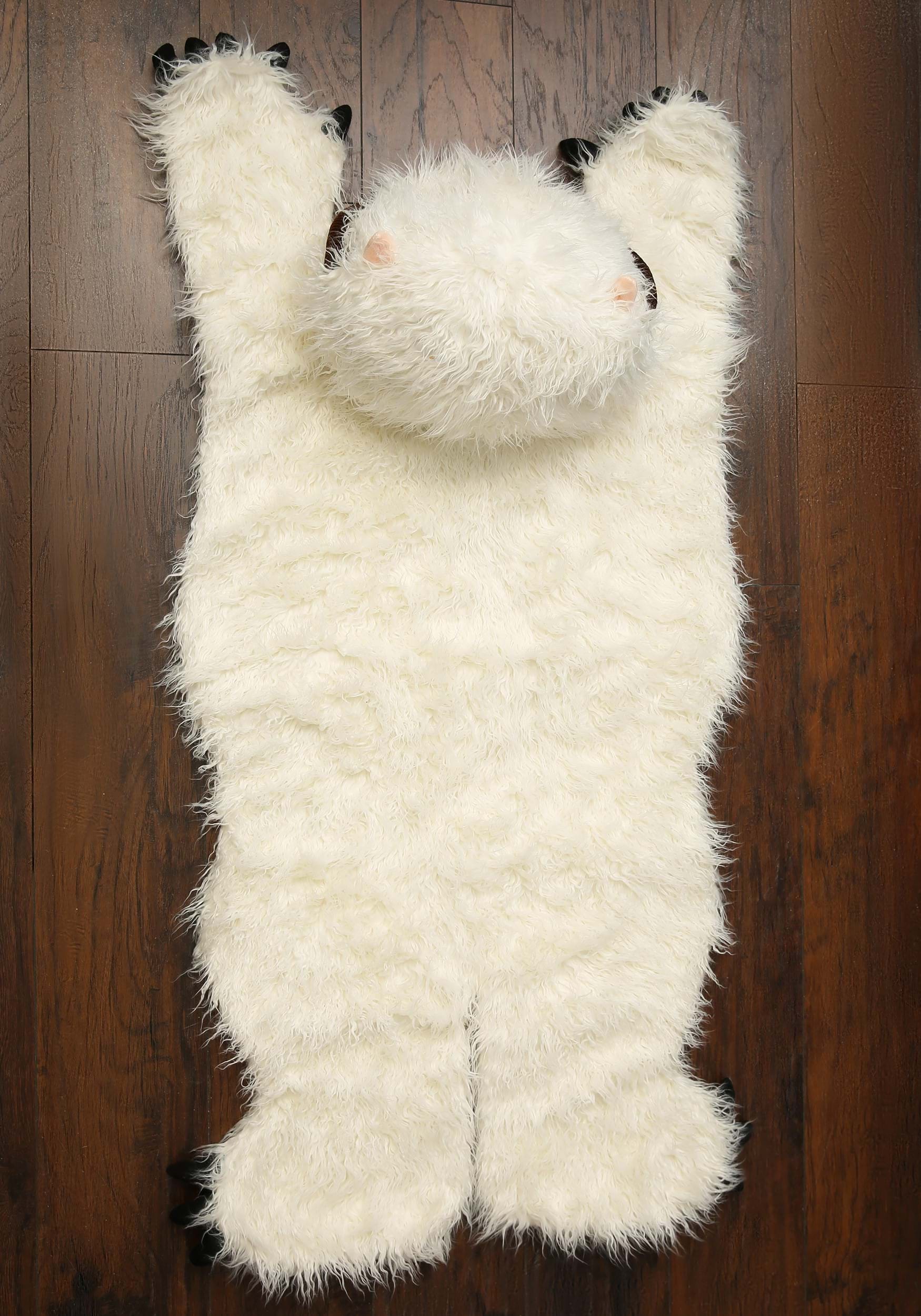 54"L x 26"W Star Wars Fur Wampa Rug Decoration