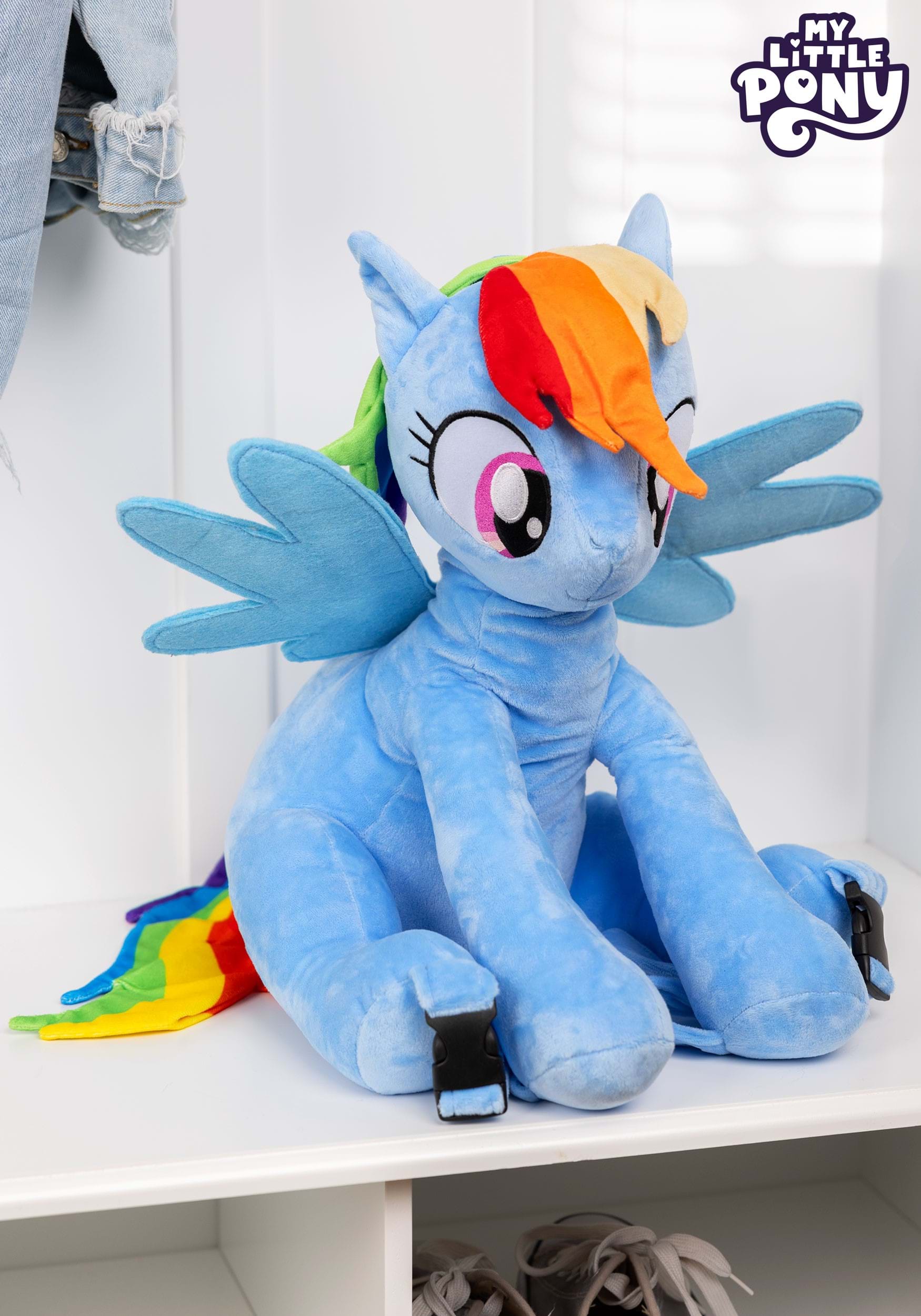 My Little Pony Rainbow Dash Kid's Plush Backpack