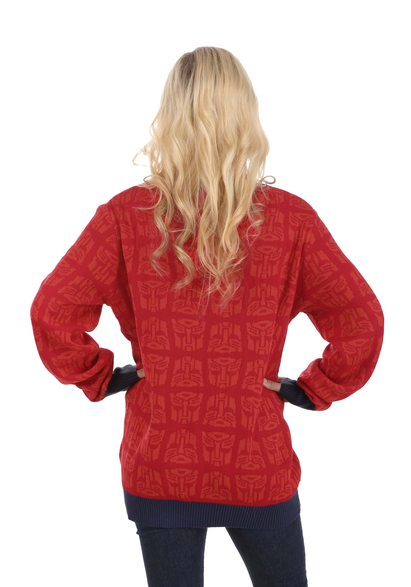 Ugly Christmas Transformers Adult Sweater