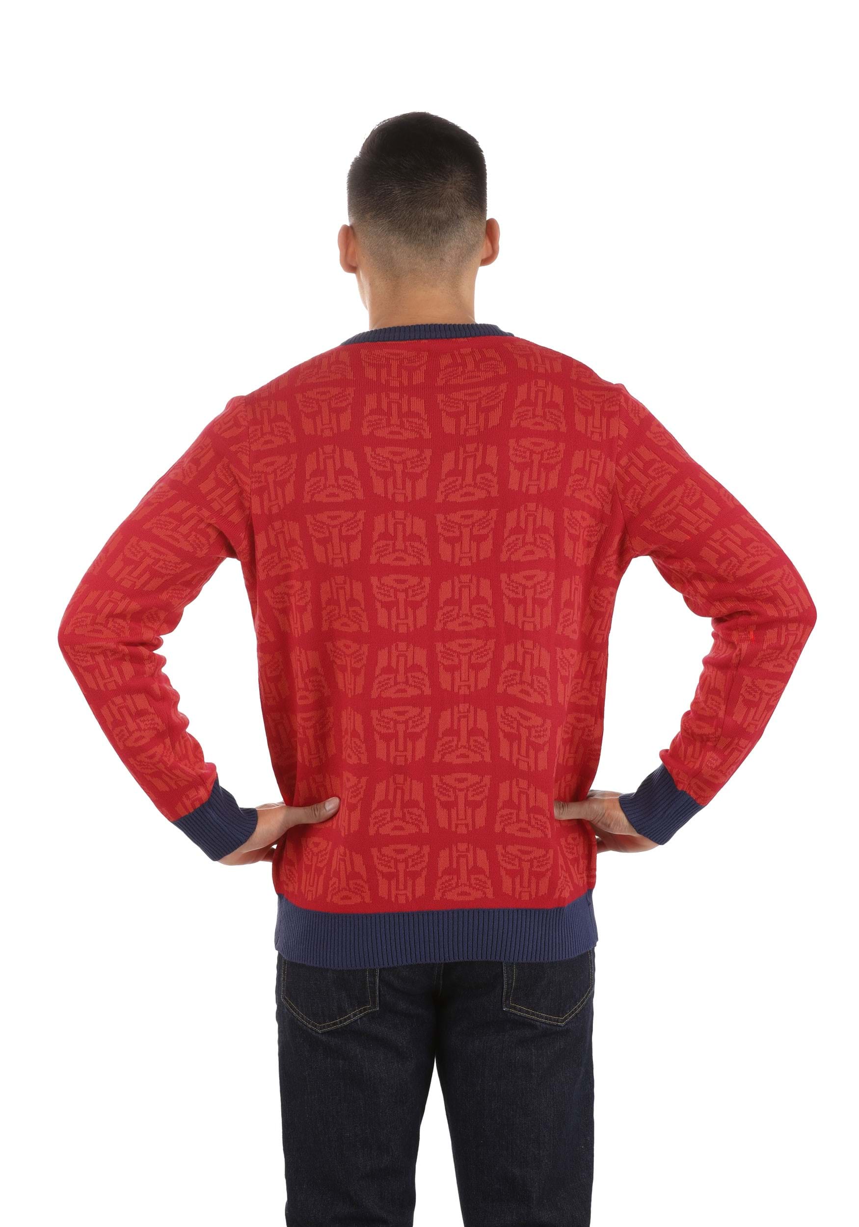 Ugly Christmas Transformers Adult Sweater