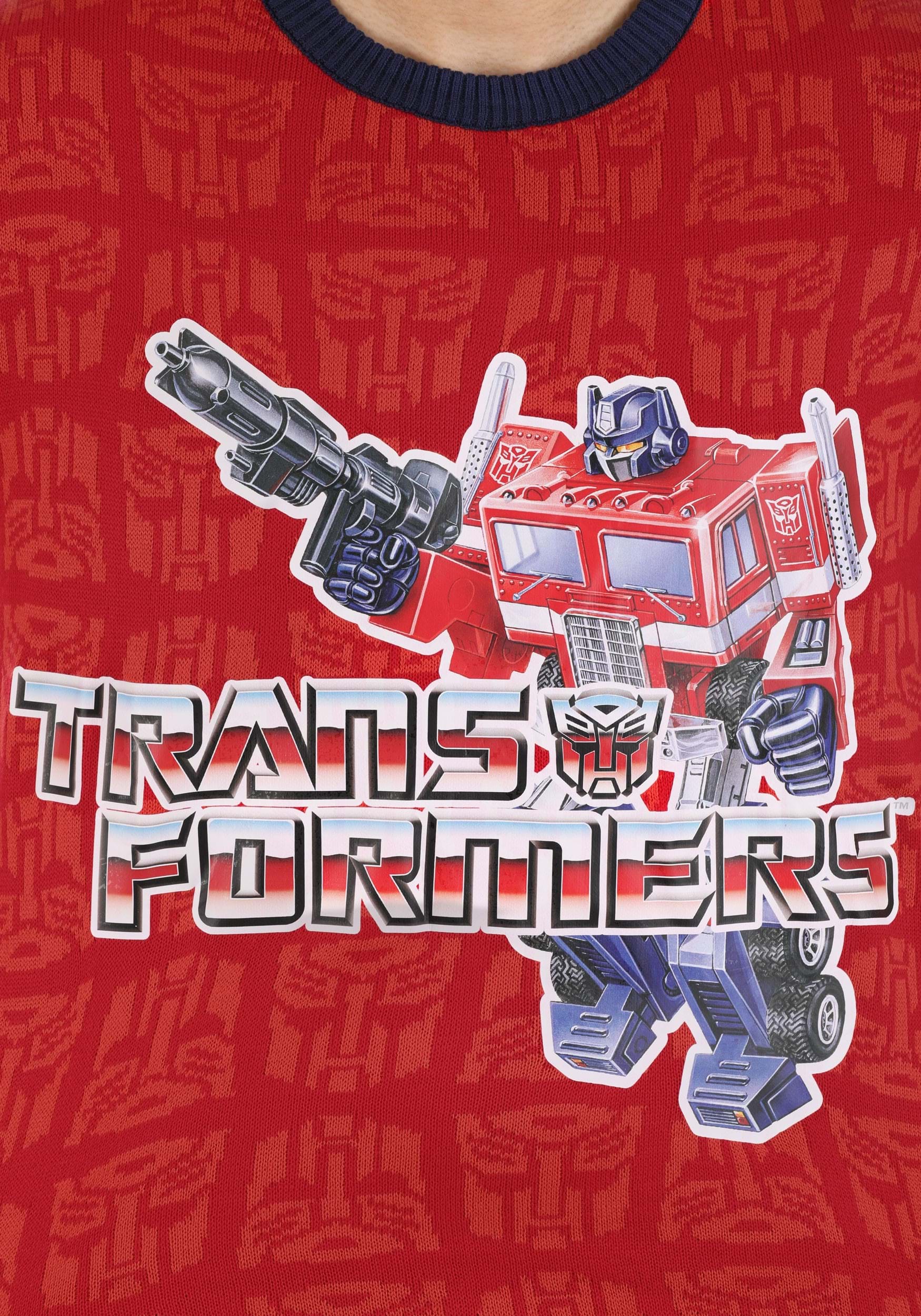 Ugly Christmas Transformers Adult Sweater