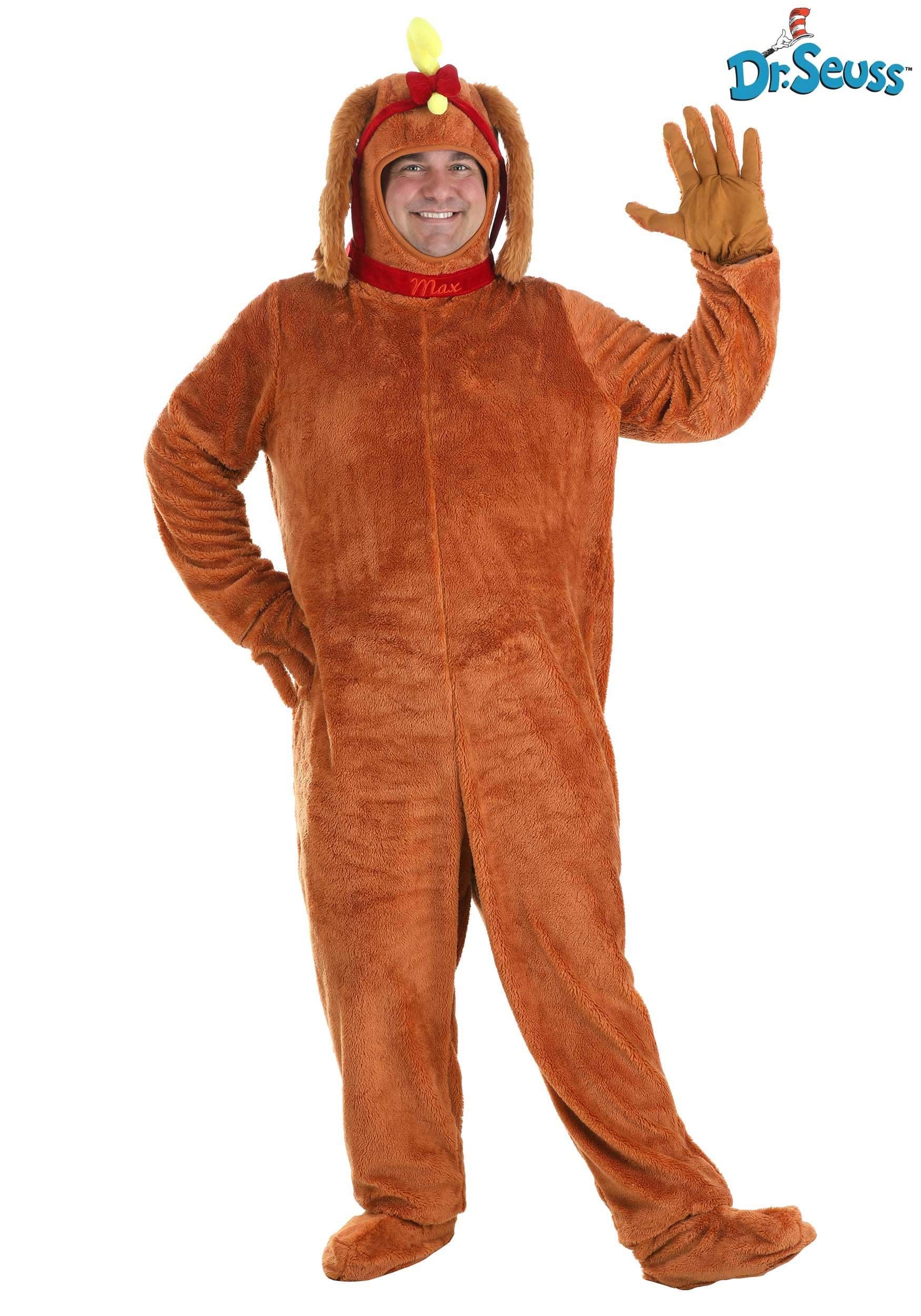 Adult Plus Size Dr. Seuss The Grinch Max Costume