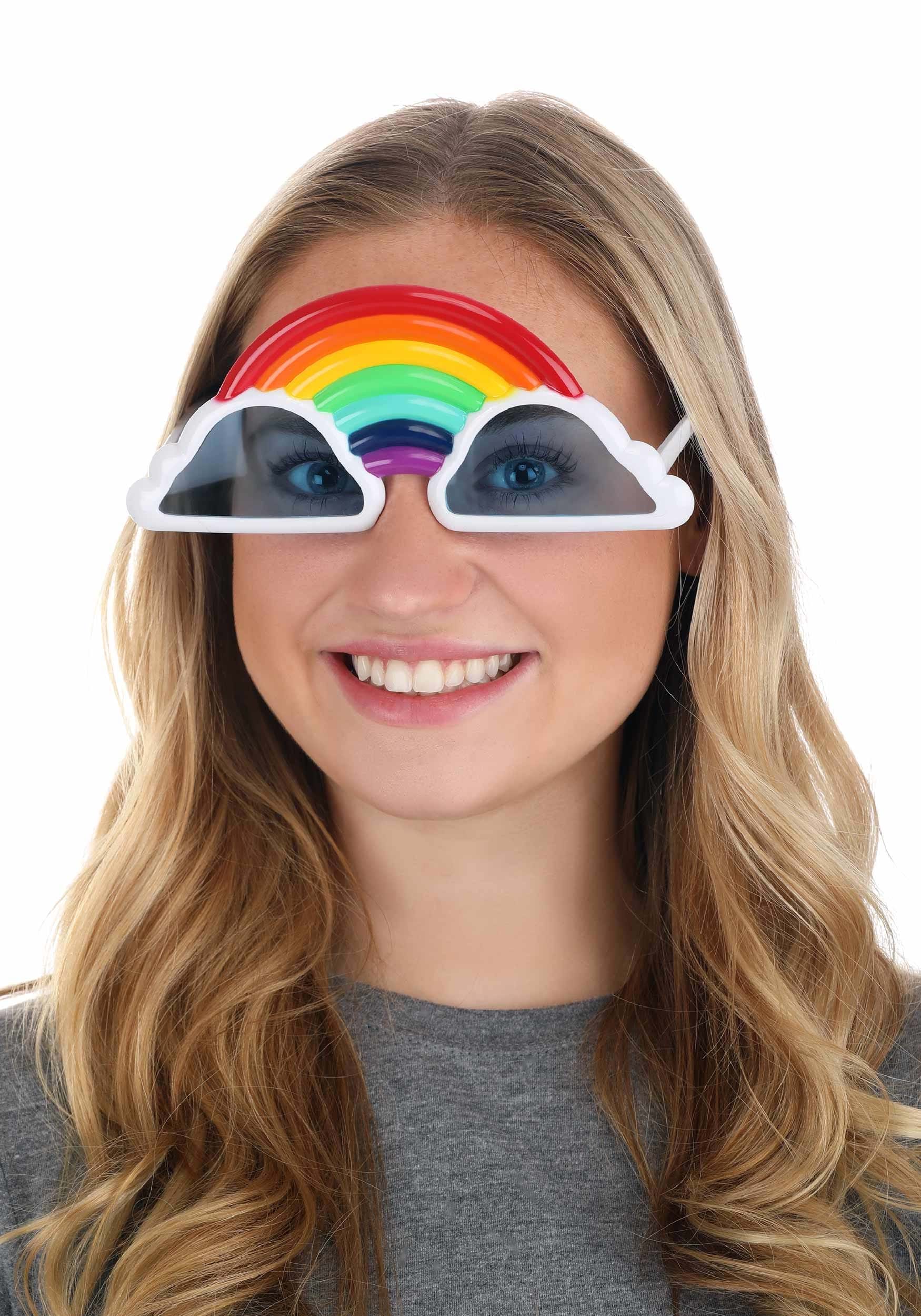 Tinted Follow the Rainbow Costume Glasses 1 Tinted Follow the Rainbow Costume Glasses