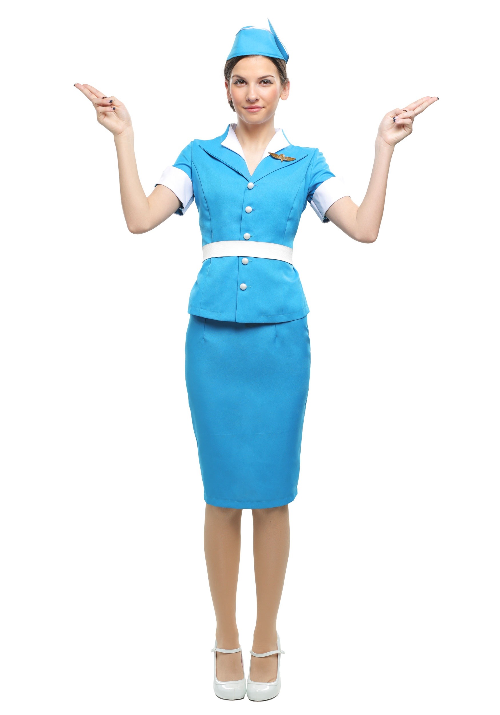 Flight Attendant Costume Dress for Women