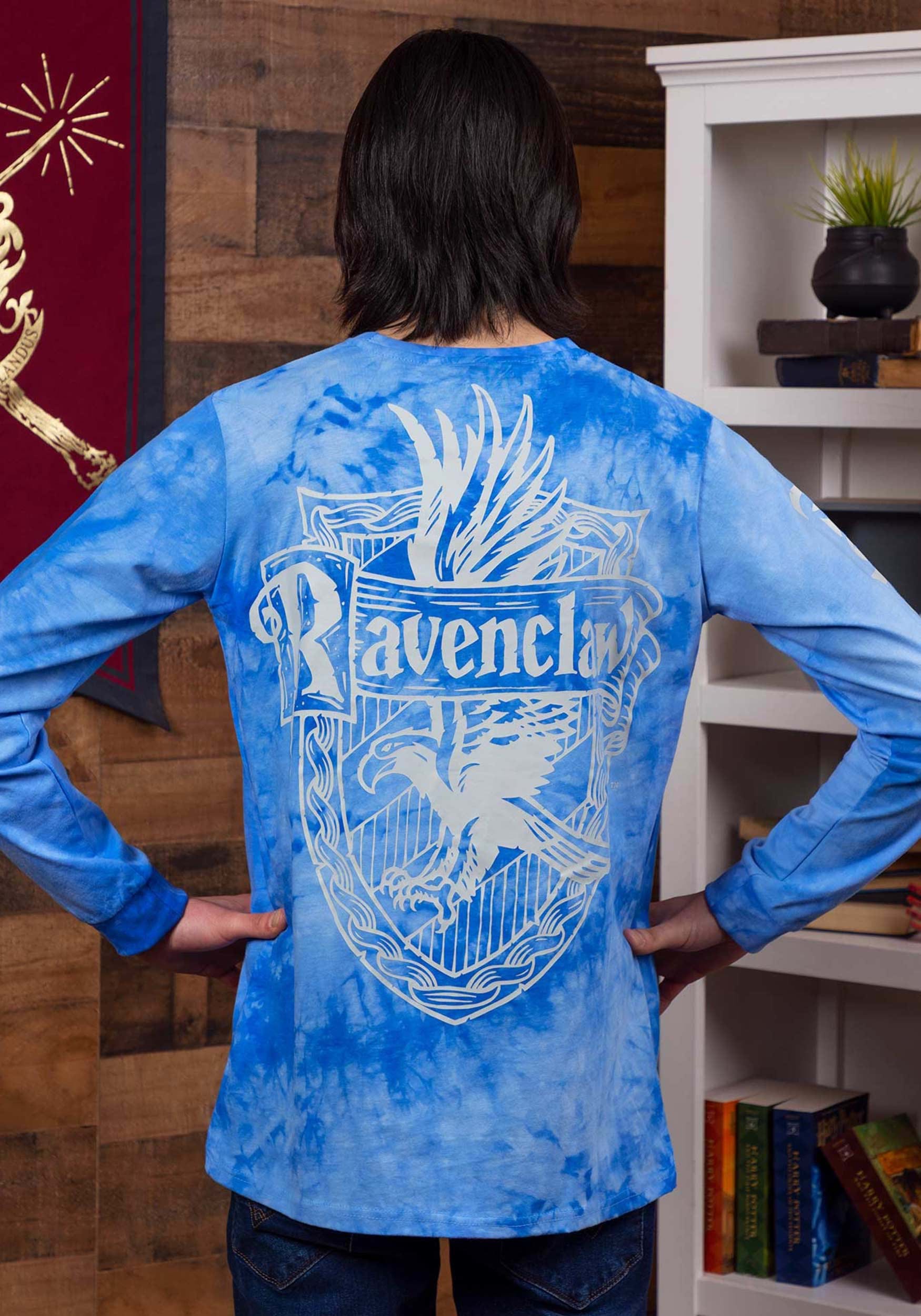 Cakeworthy Ravenclaw Tie Dye Long Sleeve Adult T-Shirt