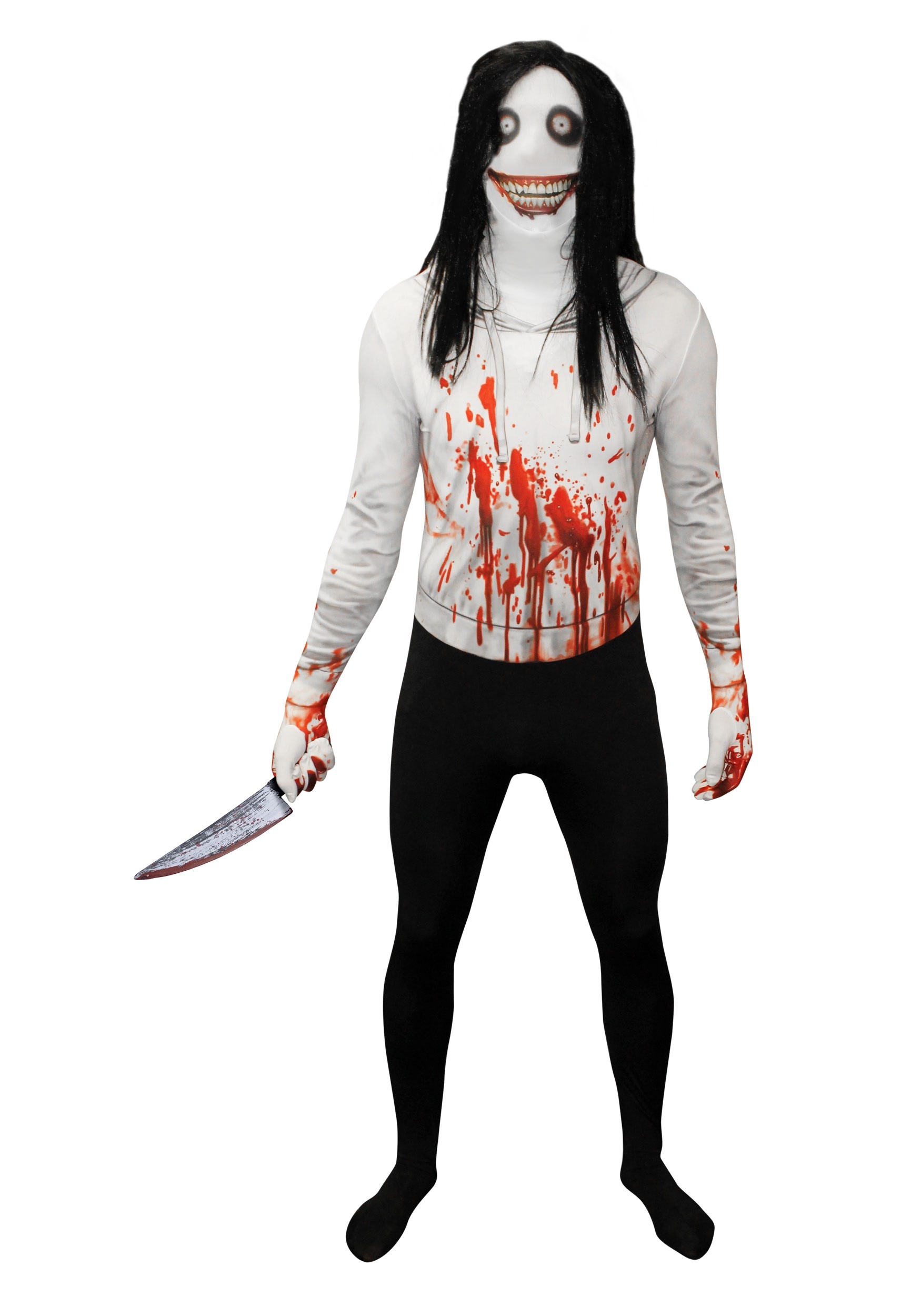 Jeff the Killer Morphsuit for Adults 1 Jeff the Killer Morphsuit for Adults