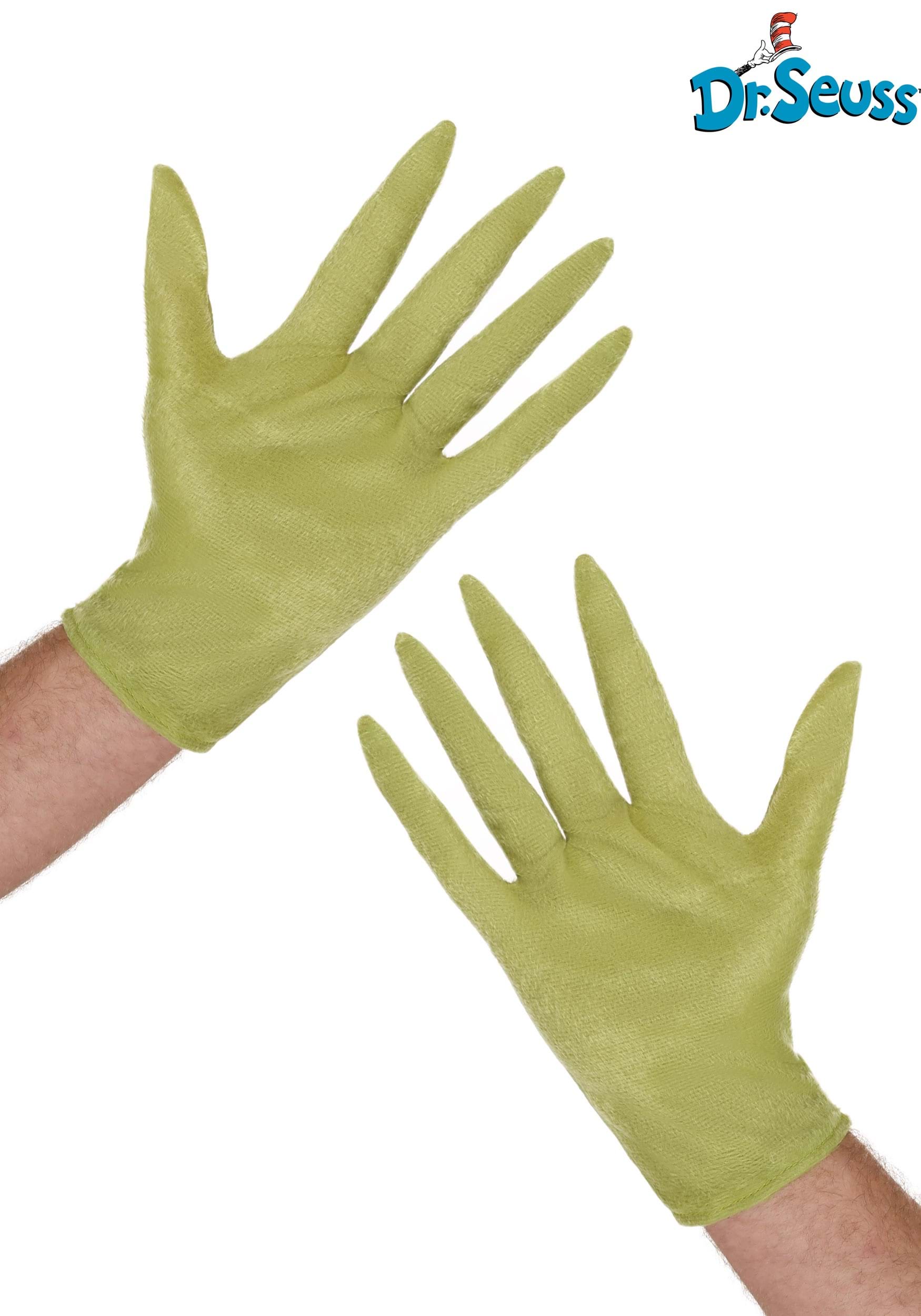 Adult Dr. Seuss Grinch Gloves