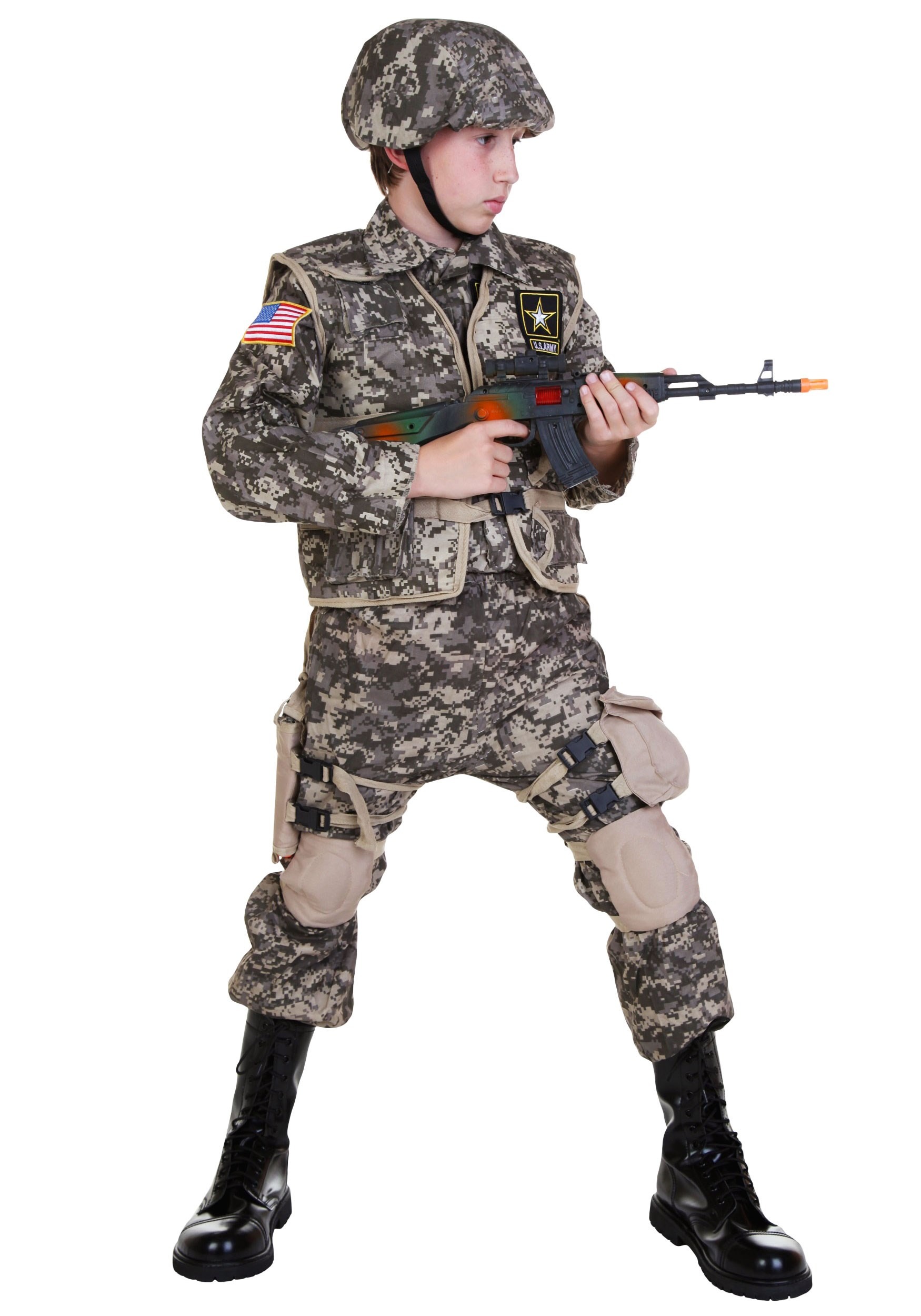 Deluxe Army Ranger Kids Costume 2 Deluxe Army Ranger Kids Costume