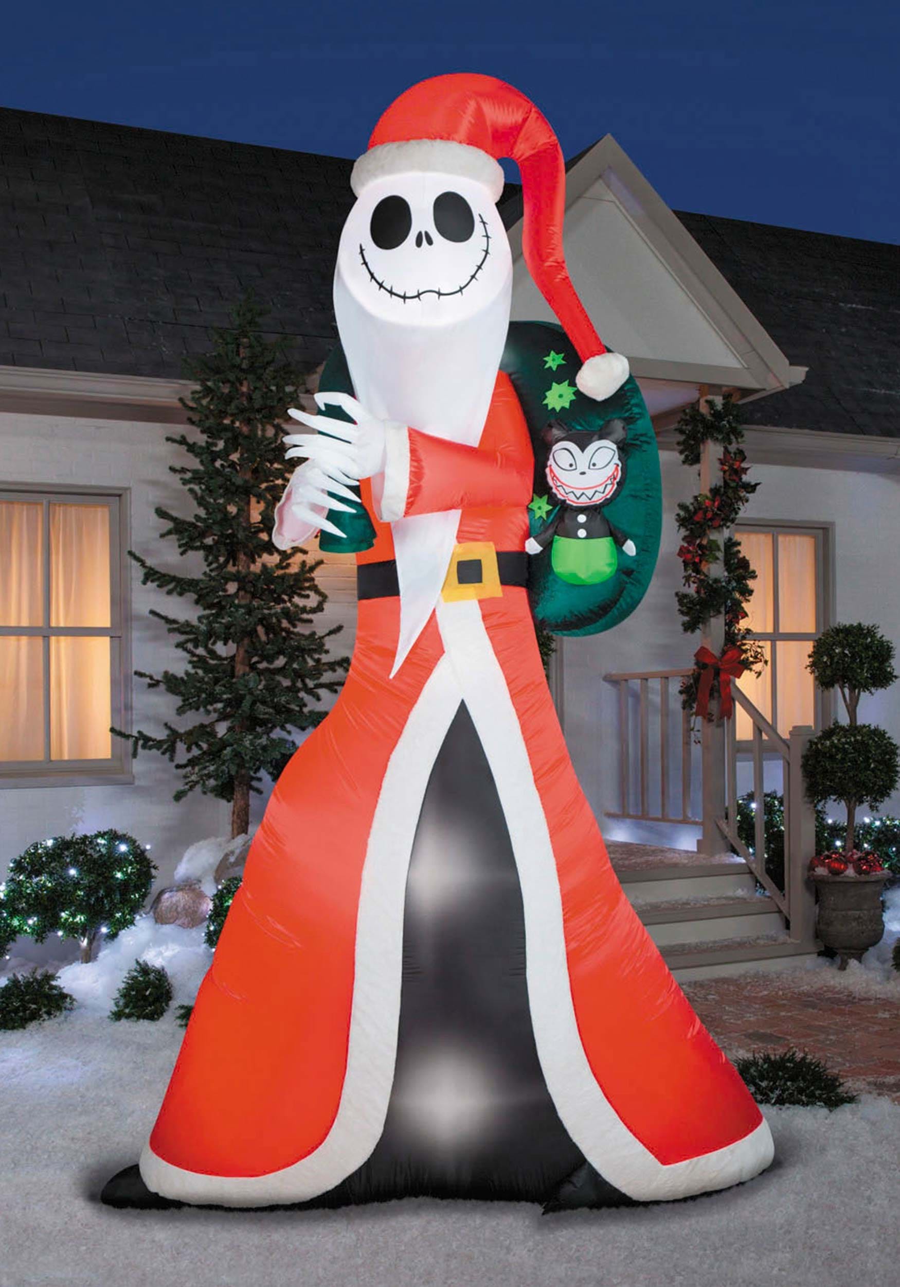 10FT Disney Jack Skellington Inflatable "Sandy Claws" Decoration