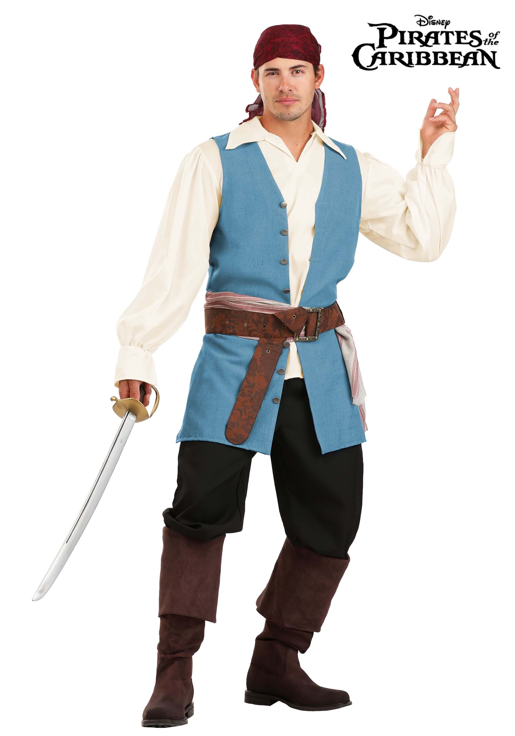 Deluxe Disney Jack Sparrow Adult Costume Kit