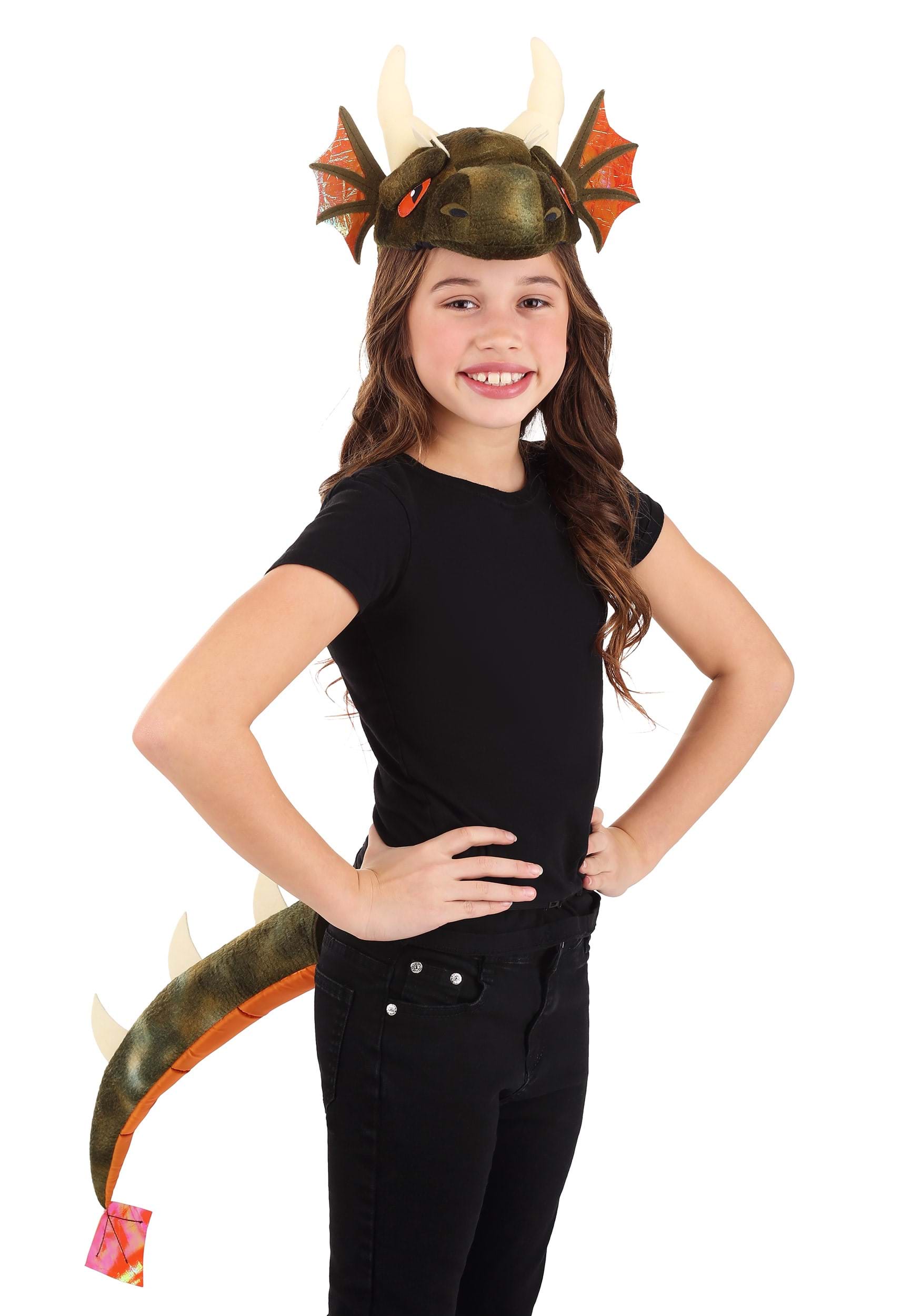Dragon Soft Headband & Tail Accessory Costume Kit