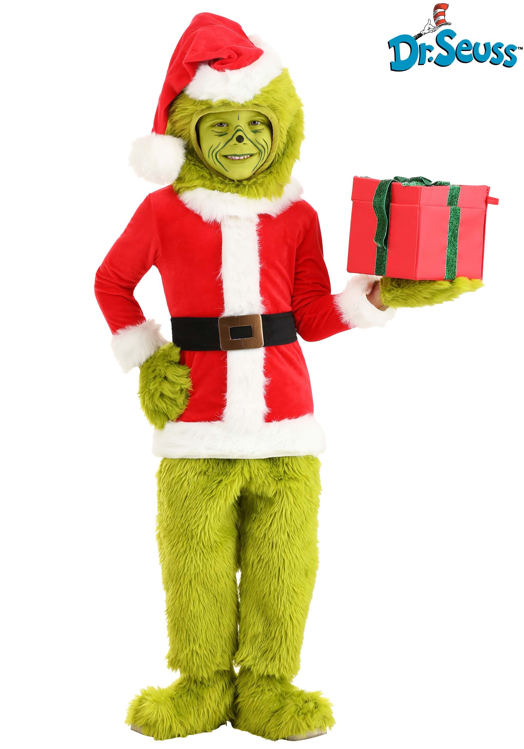 Toddler Grinch Santa Dr. Seuss Open Face Costume