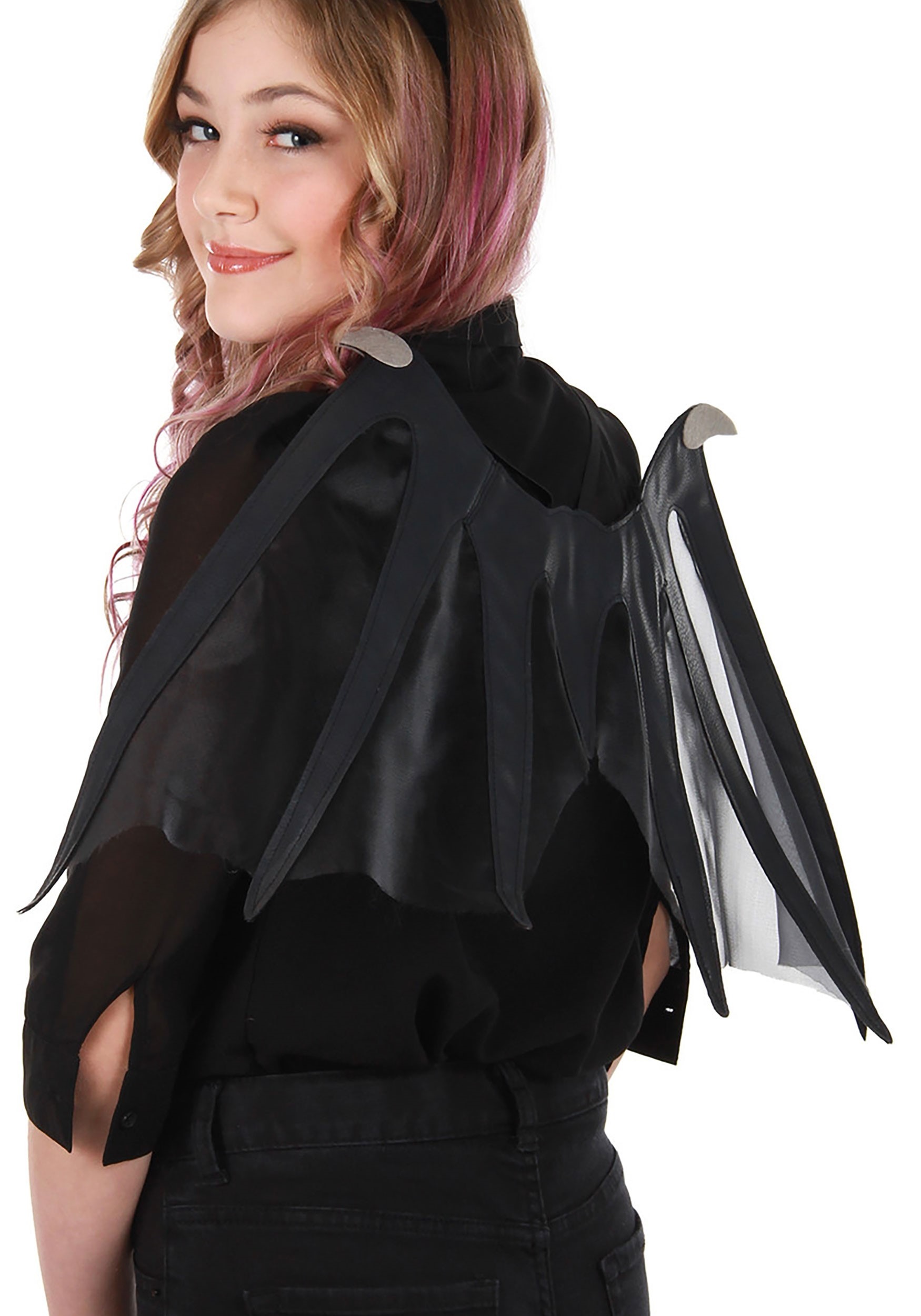 Flowing Elastic Black Bat Wings