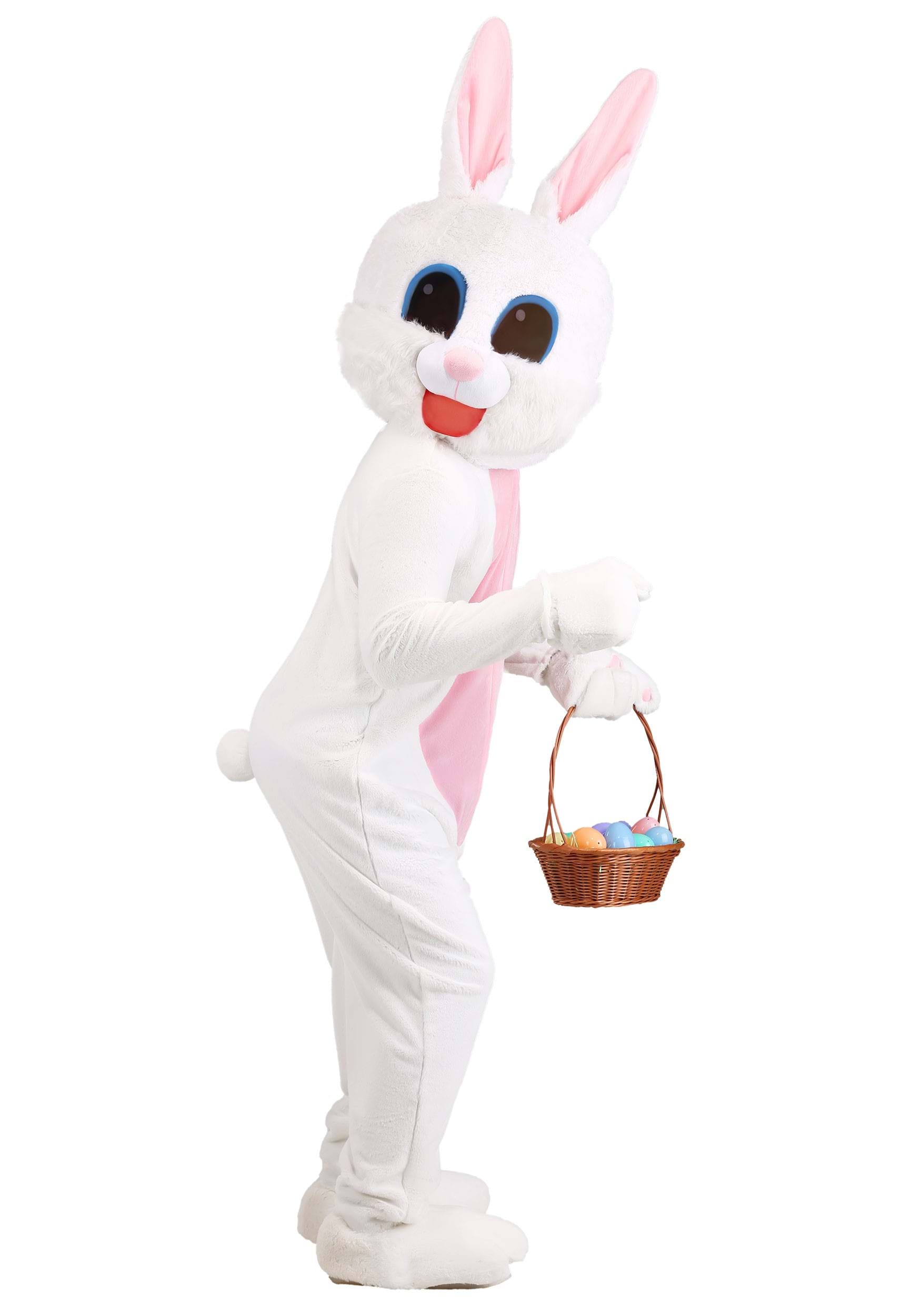 Adult Easter Bunny Mascot Costume 3 Adult Easter Bunny Mascot Costume