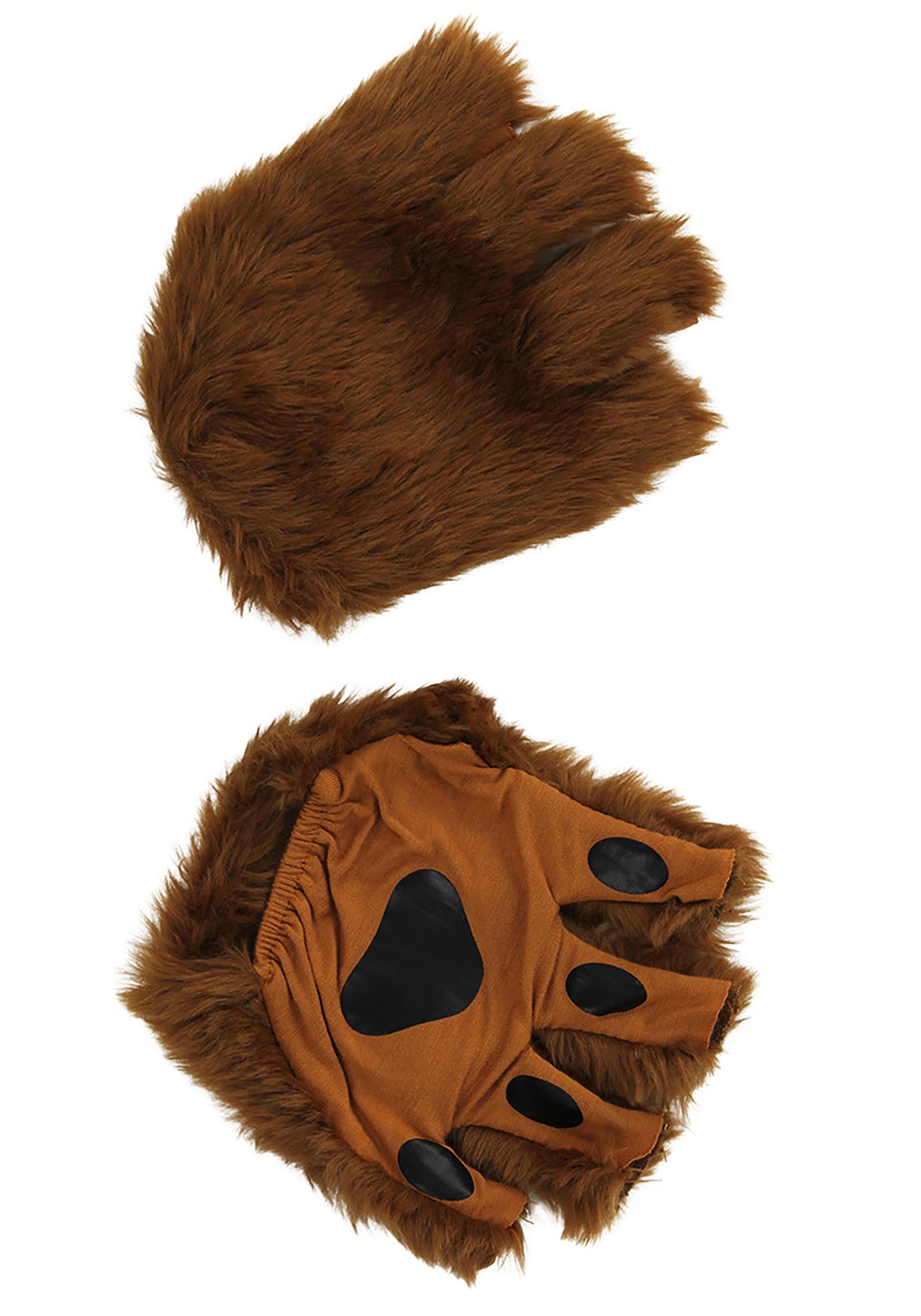 Brown Fingerless Paws for Adults