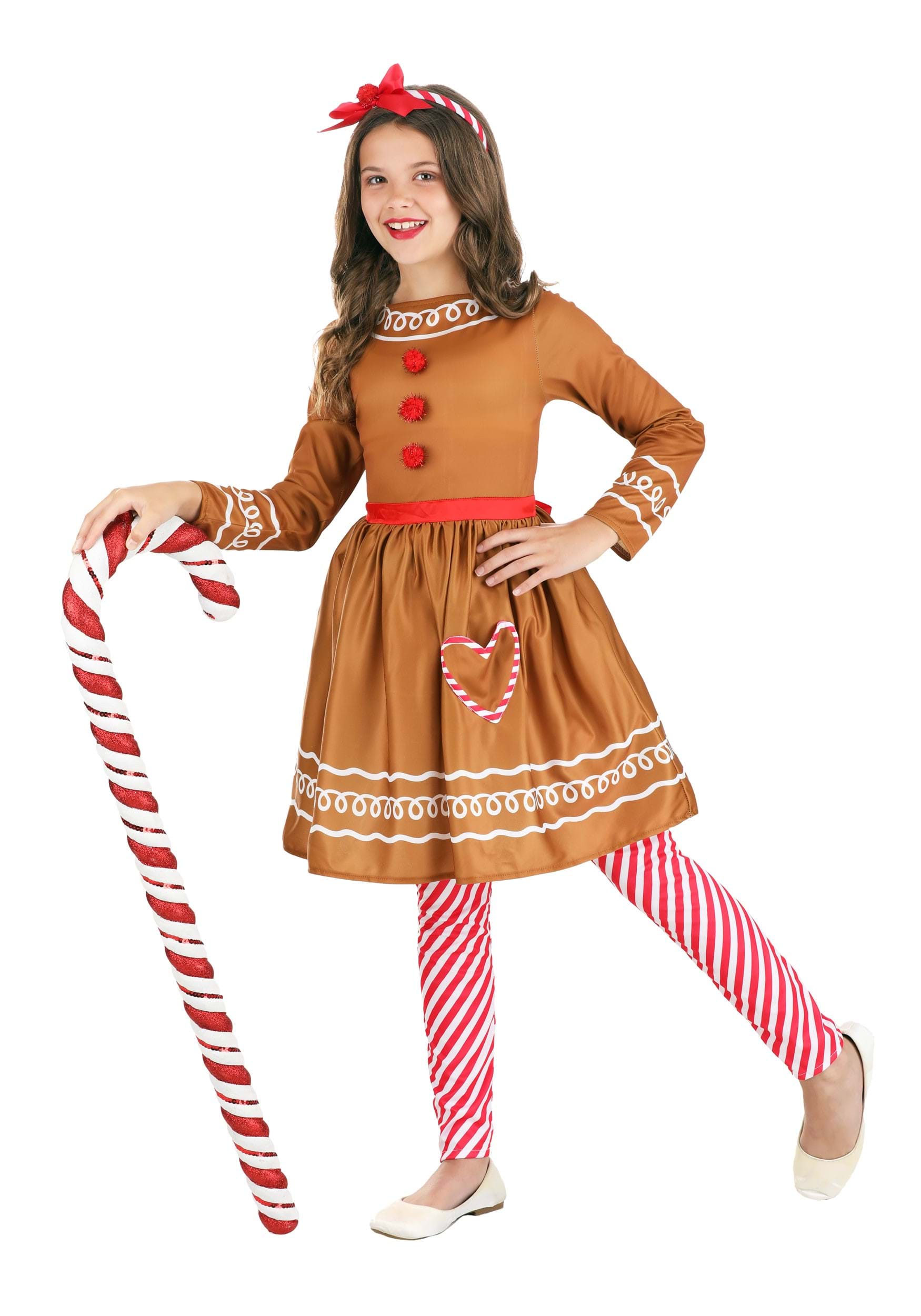 Gingerbread Girl's Costume Dress
