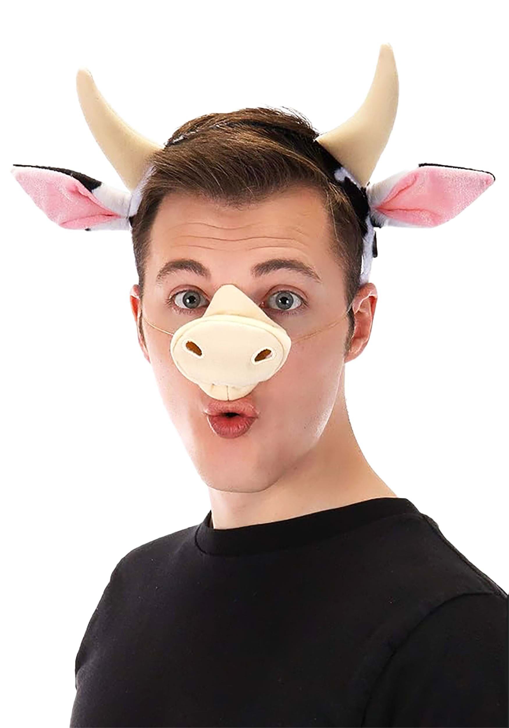 Spotted Cow Ears and Tail Costume Set