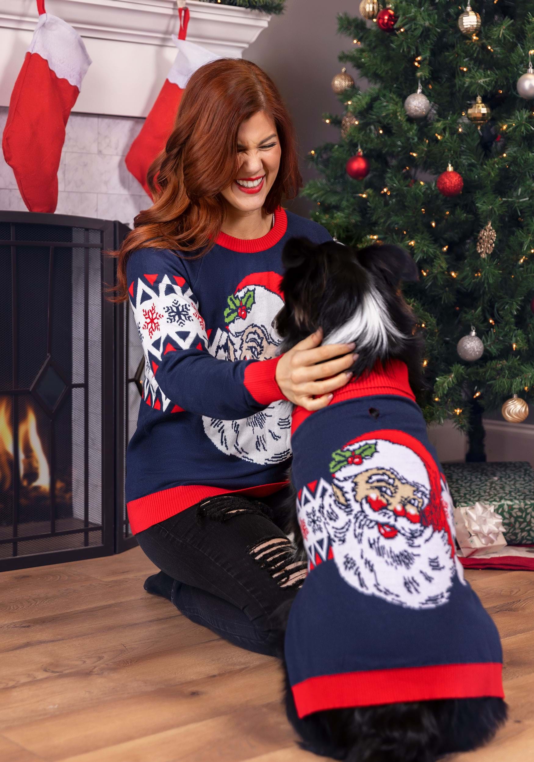 Vintage Santa Sweater for Dogs