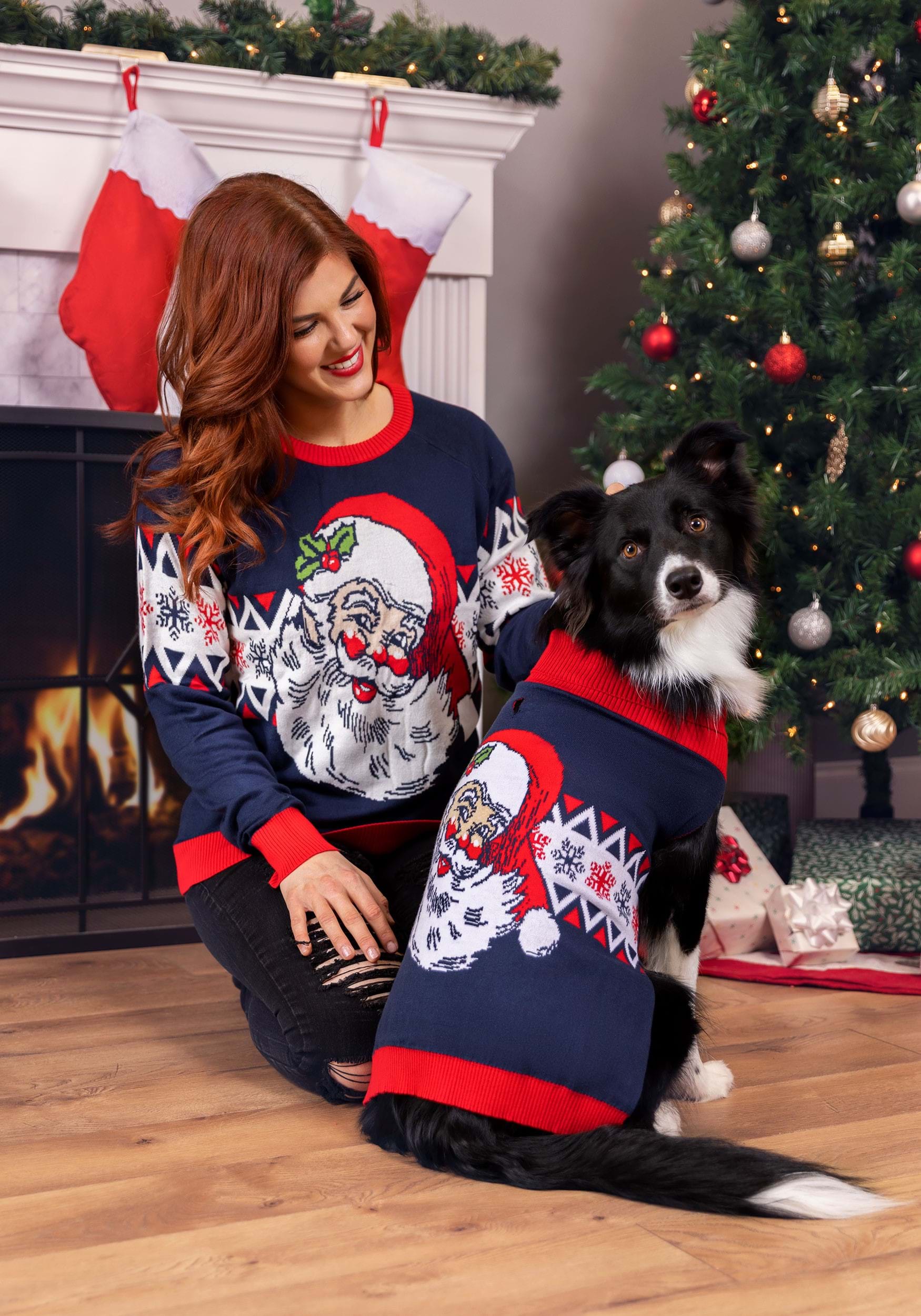 Vintage Santa Sweater for Dogs