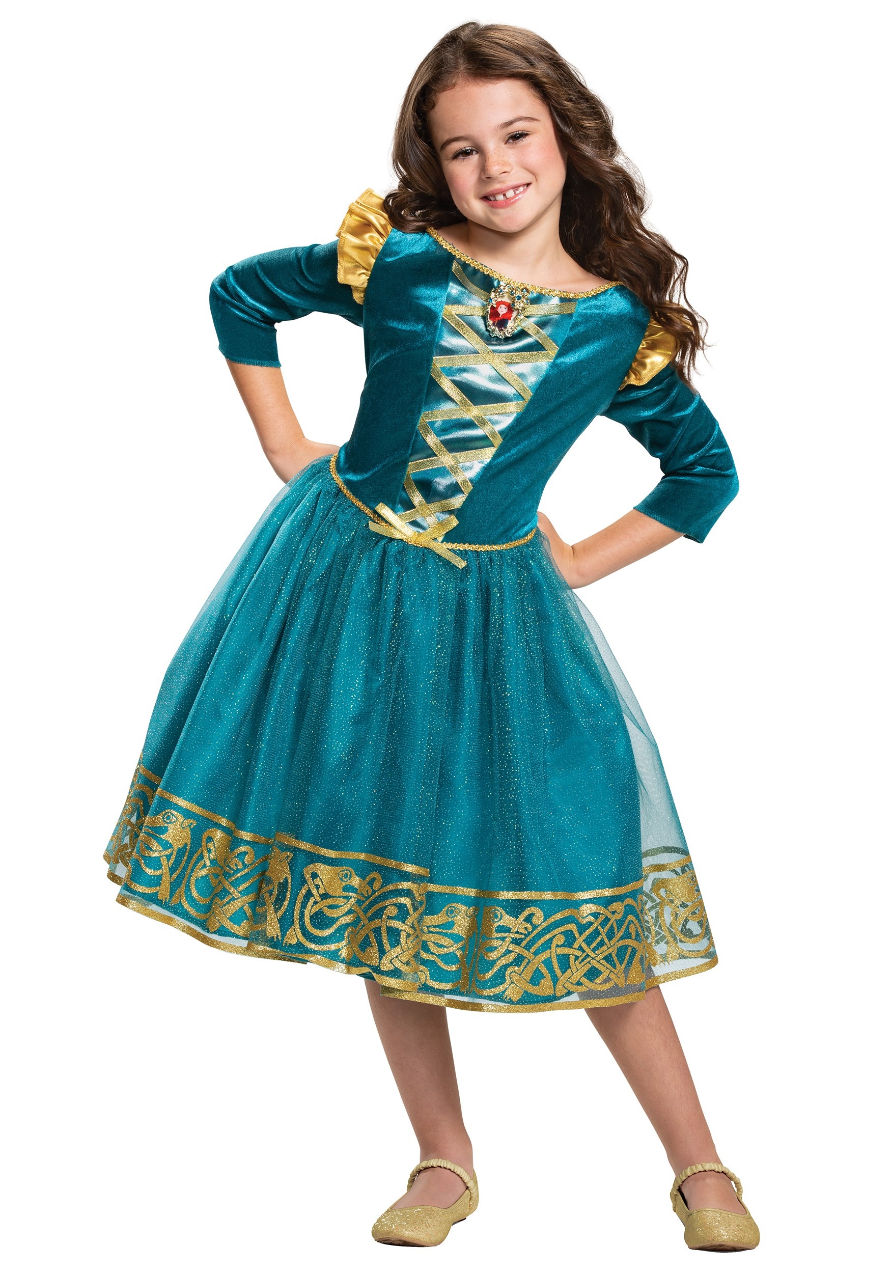 Brave Merida Classic Costume for Girls 1 Brave Merida Classic Costume for Girls