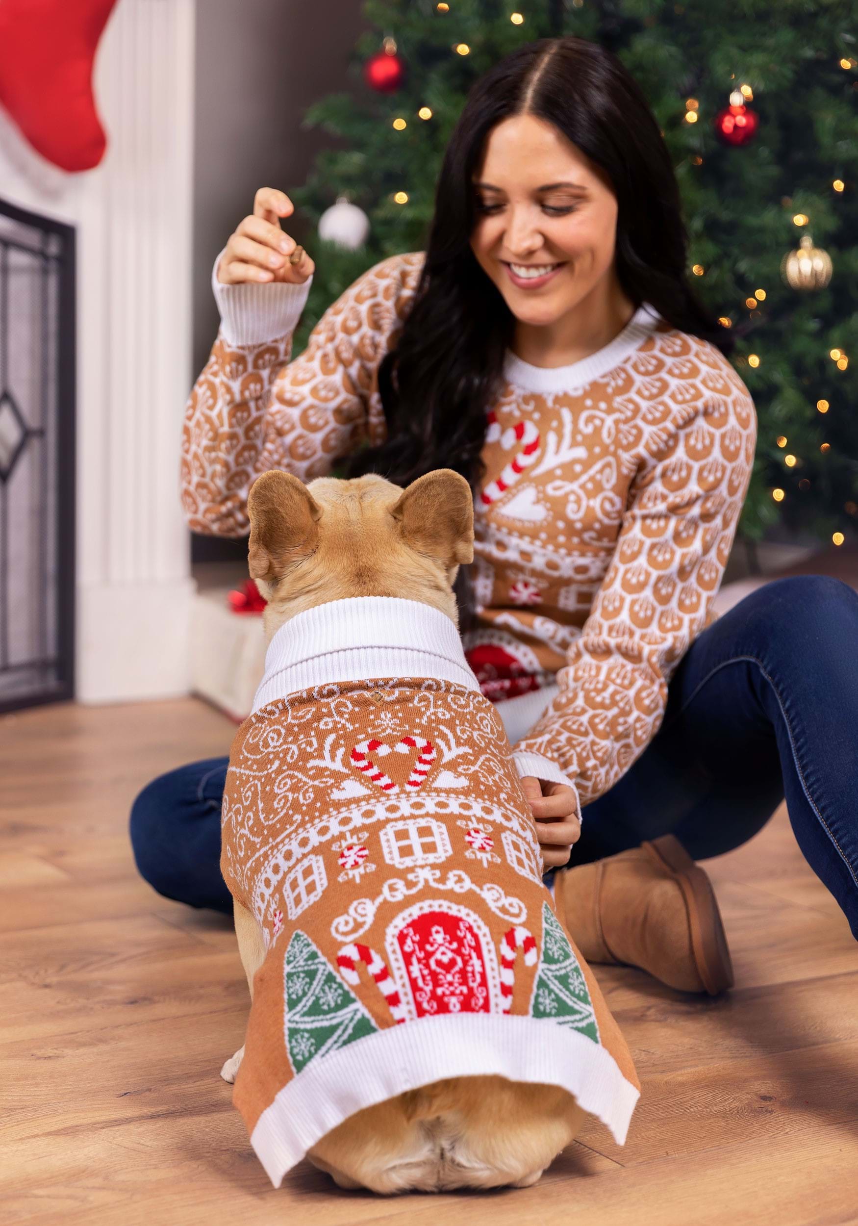 Gingerbread House Ugly Christmas Sweater for Women