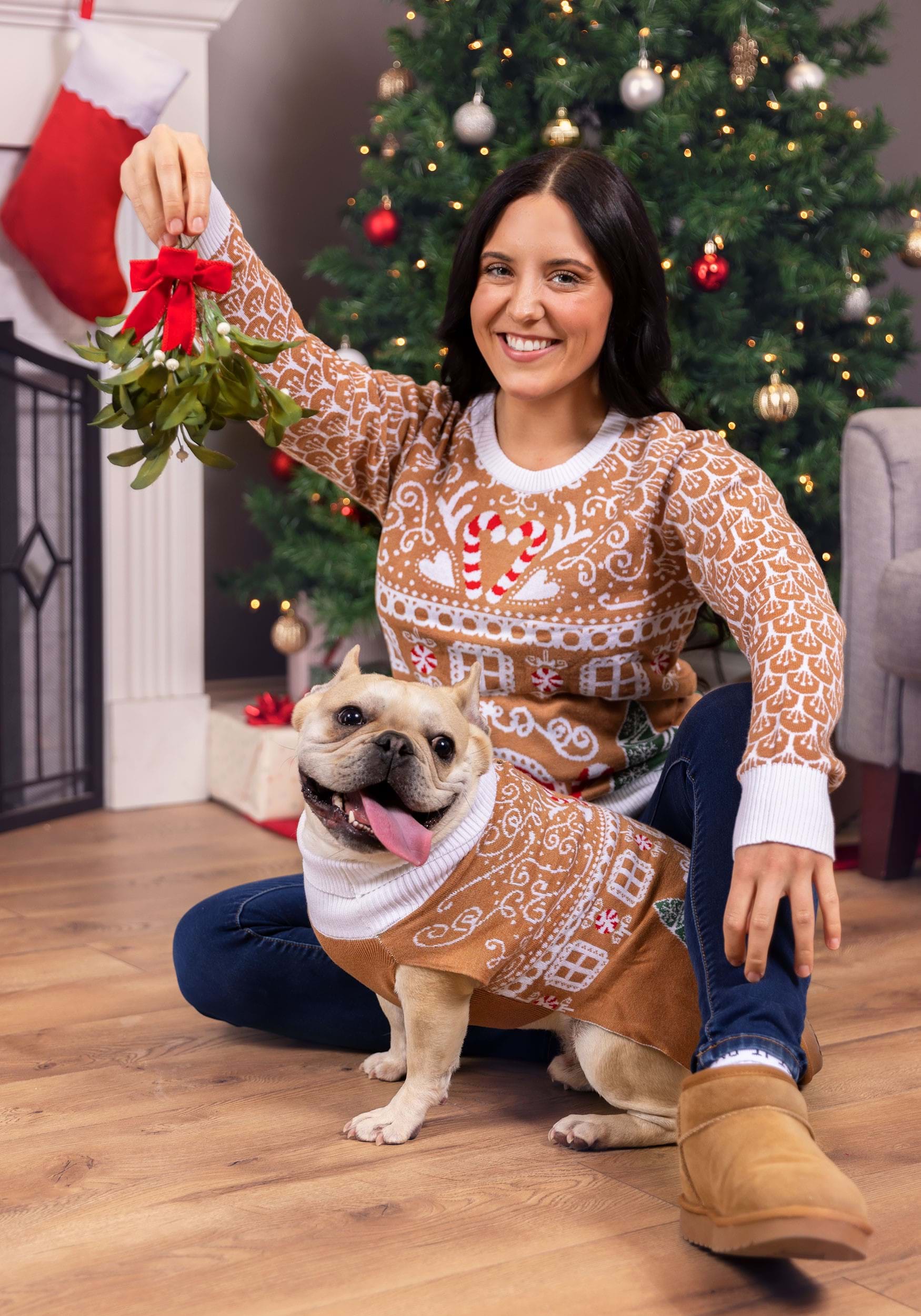 Gingerbread House Ugly Christmas Sweater for Women