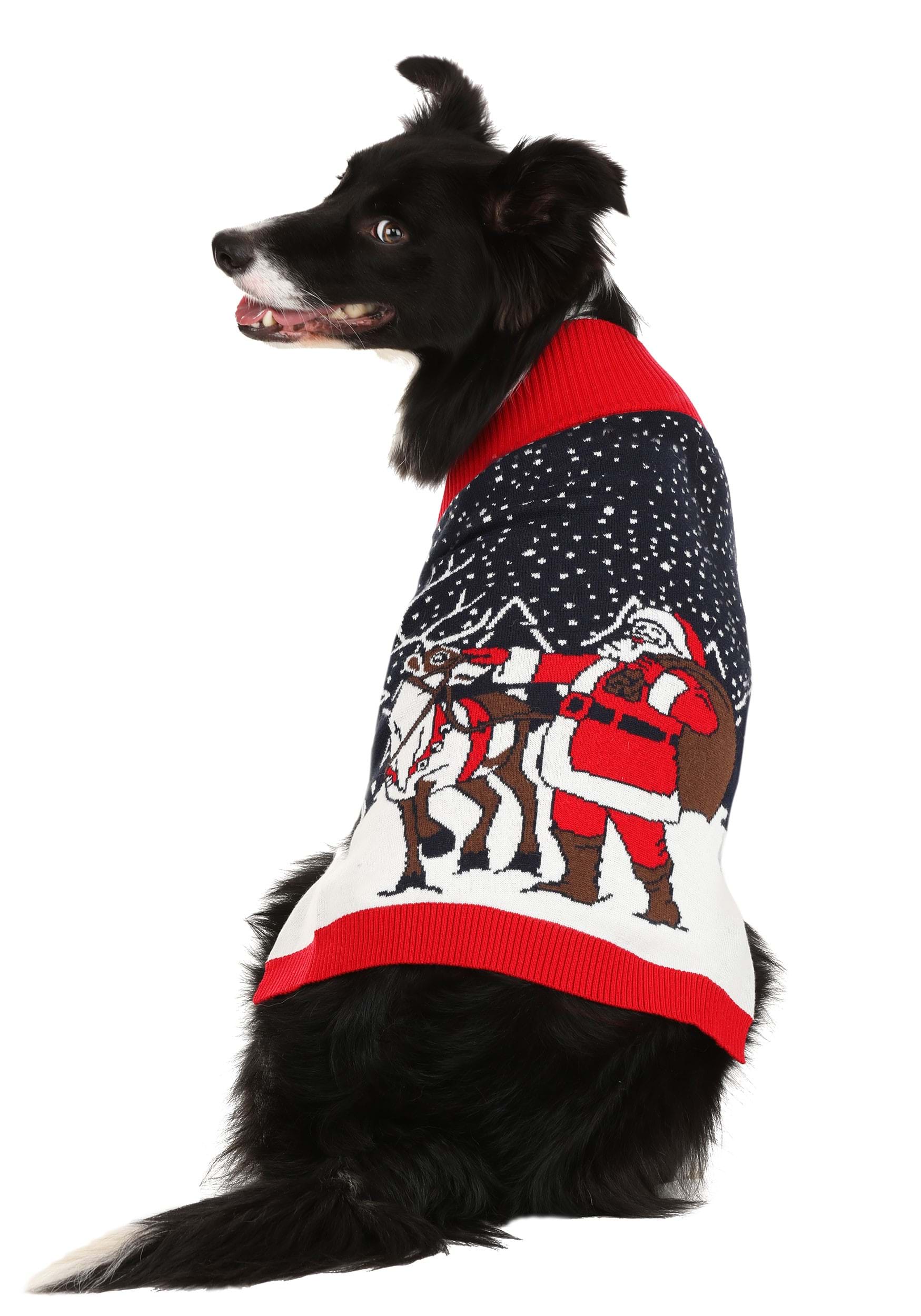 Pet Santa and Reindeer Sweater 1 Pet Santa and Reindeer Sweater