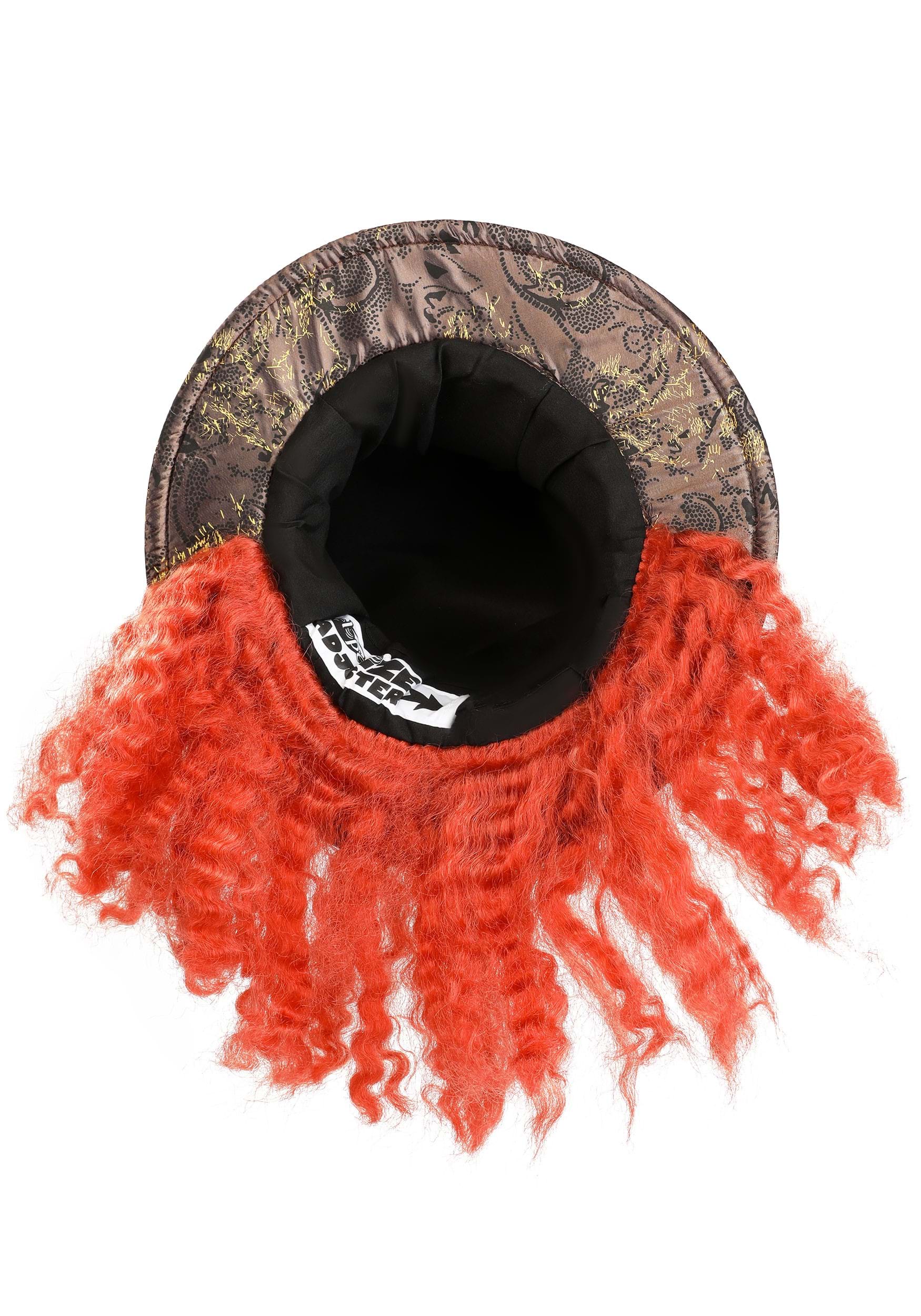 Disney Wonderland Movie Mad Hatter Costume Hat with Hair