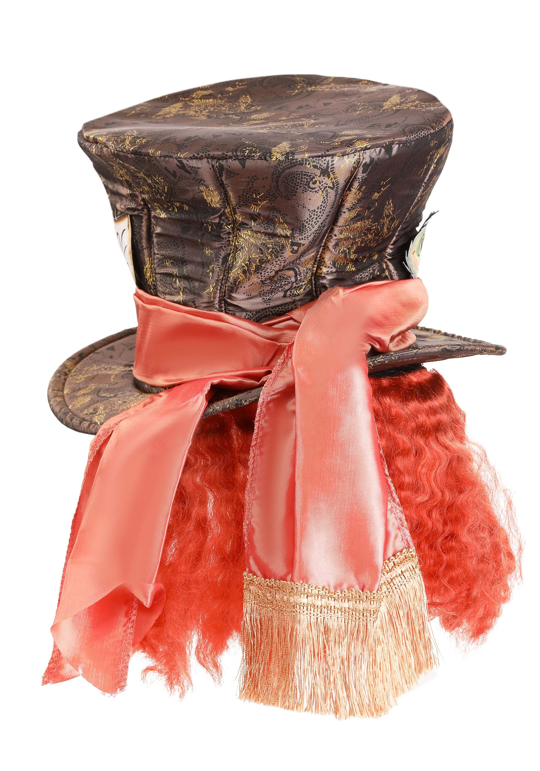 Disney Wonderland Movie Mad Hatter Costume Hat with Hair