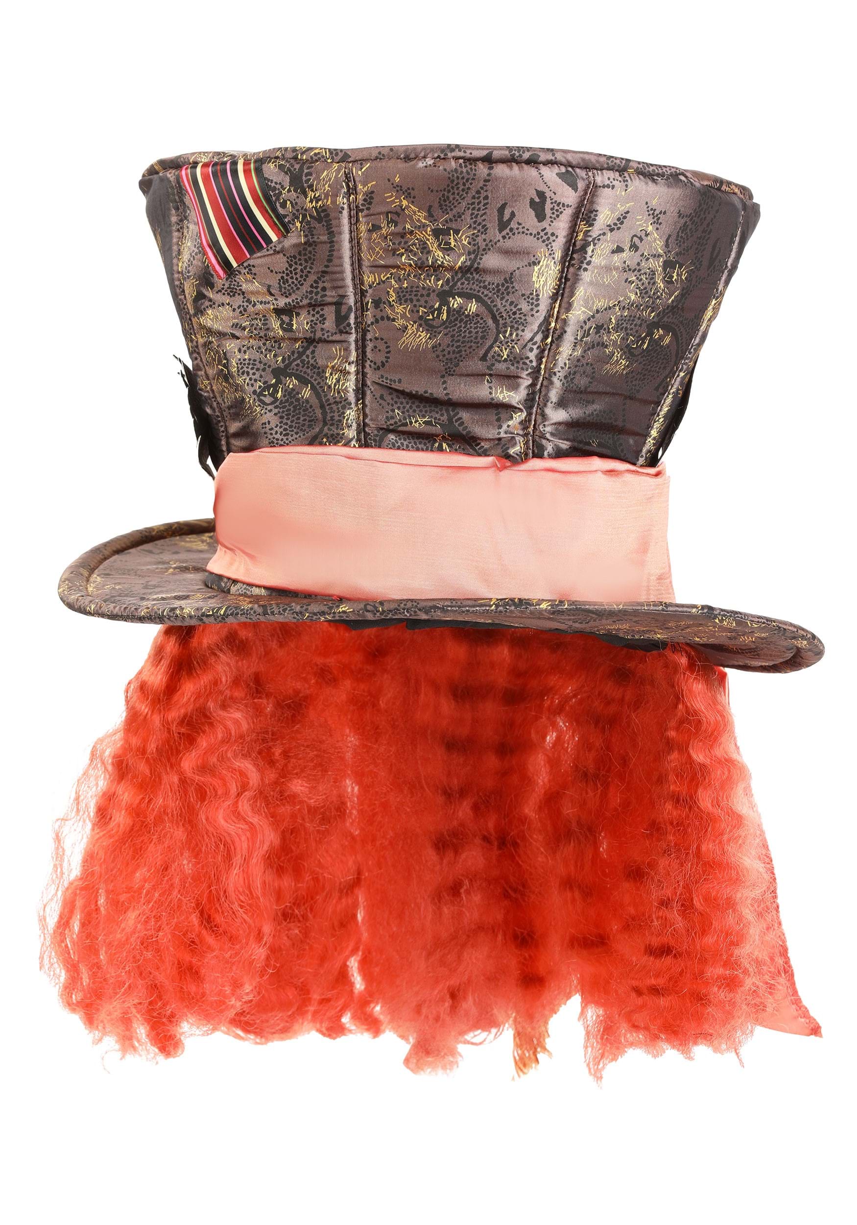 Disney Wonderland Movie Mad Hatter Costume Hat with Hair