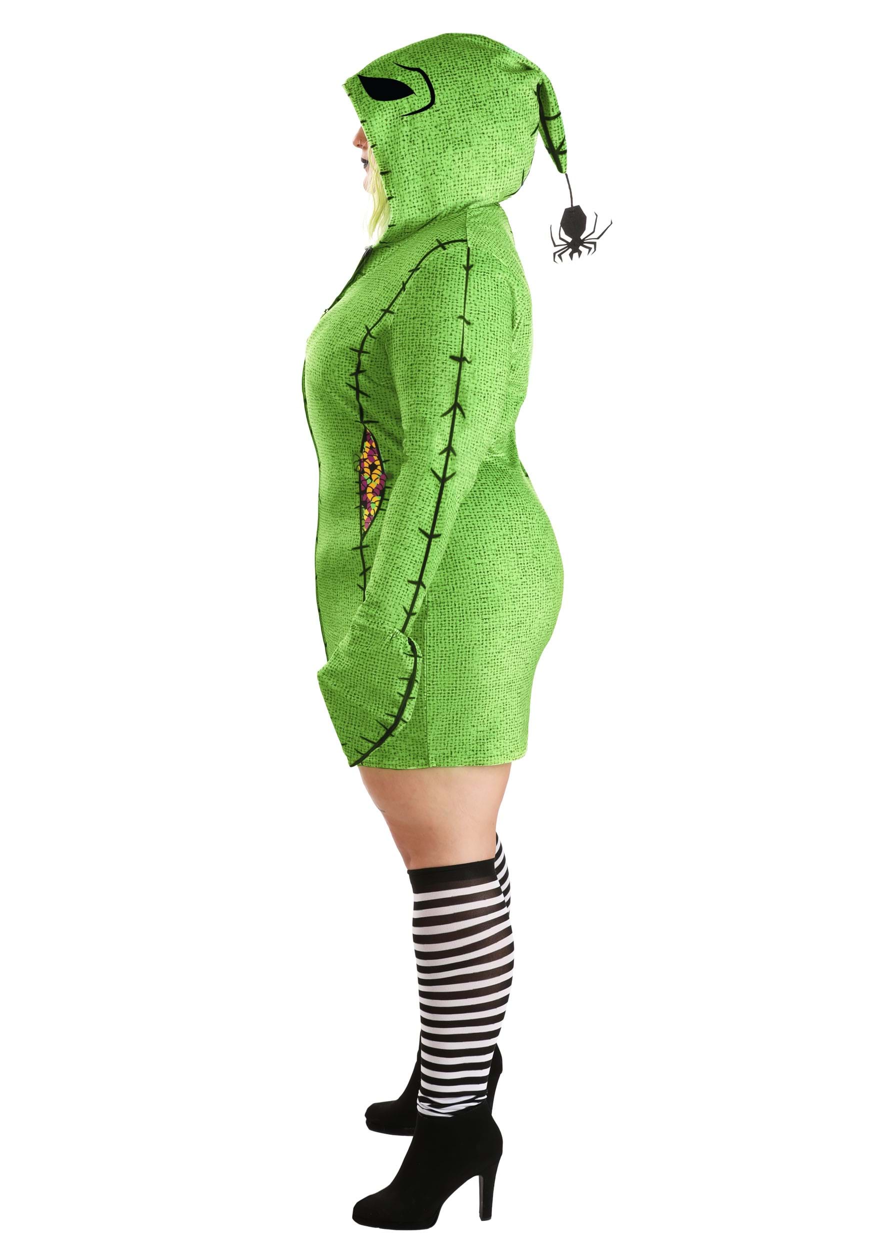 Plus Size Disney Oogie Boogie Hoodie Costume Dress for Women 8 Plus Size Disney Oogie Boogie Hoodie Costume Dress for Women