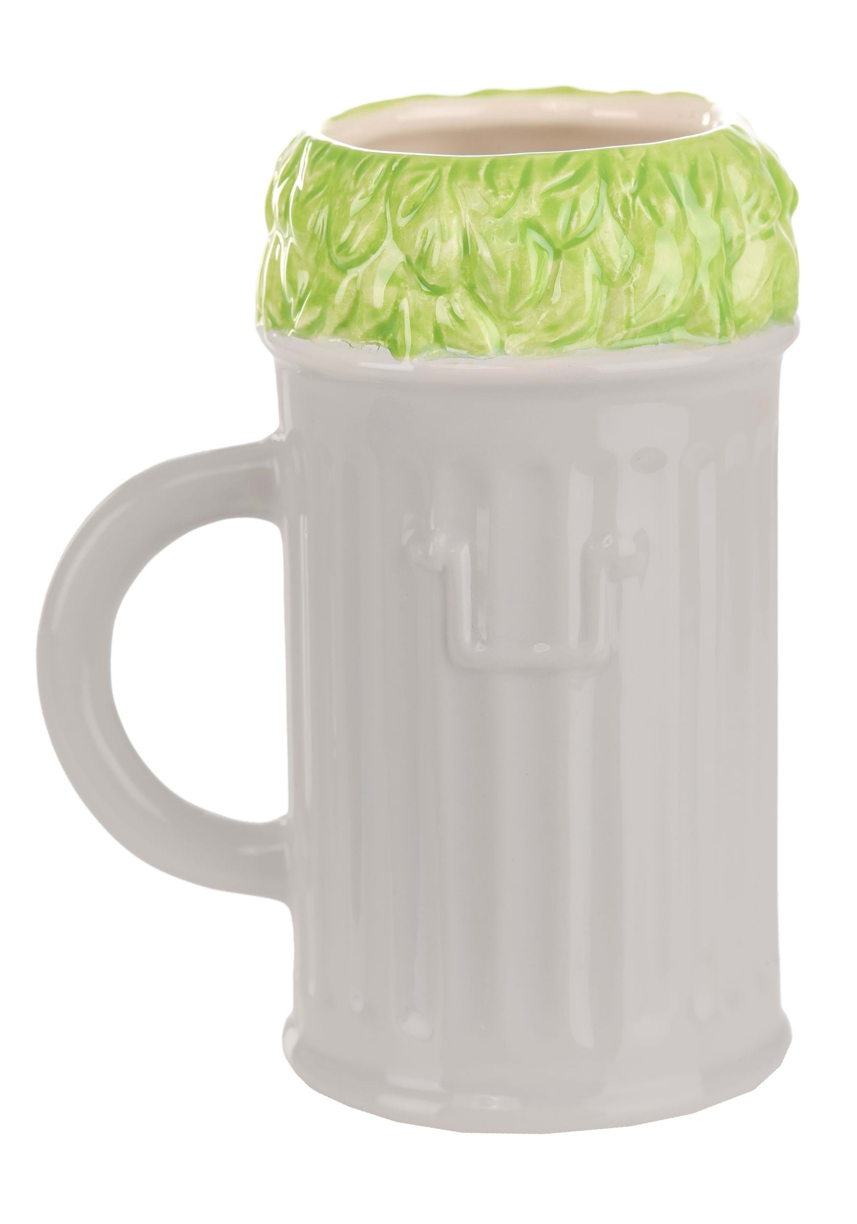 Sesame Street Oscar the Grouch Molded Trash Can Mug