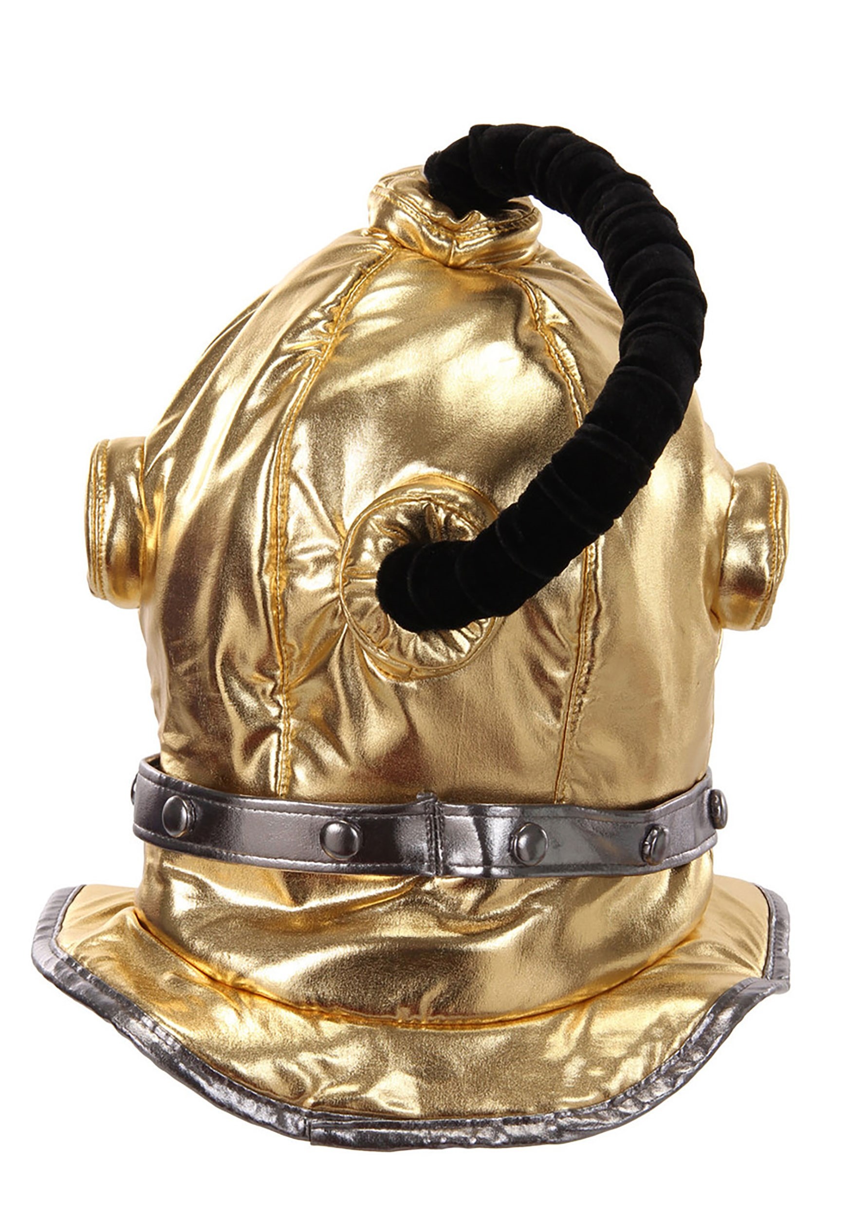 Diving Bell Gold Plush Costume Helmet