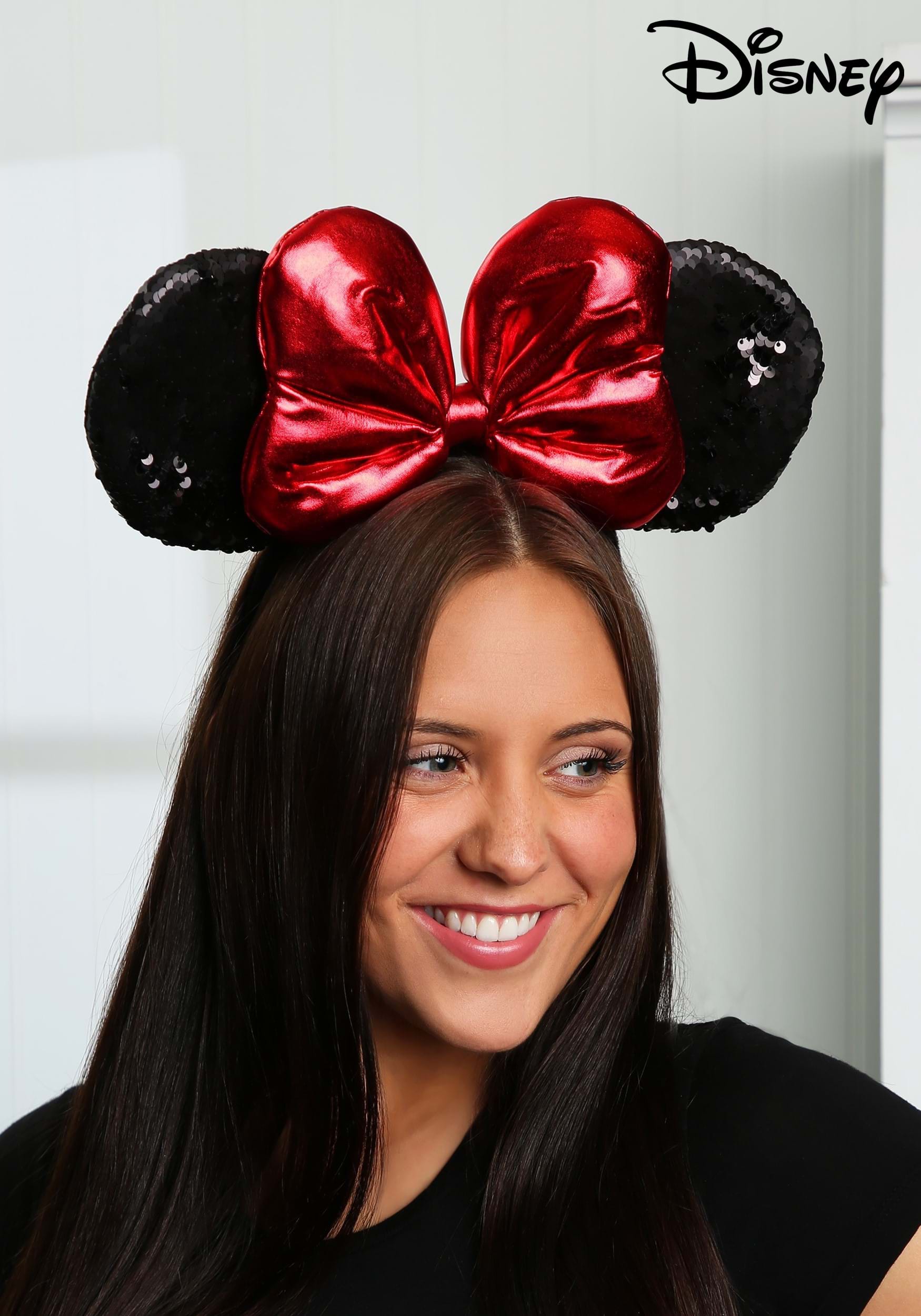 Sequin Minnie Black Ears Headband