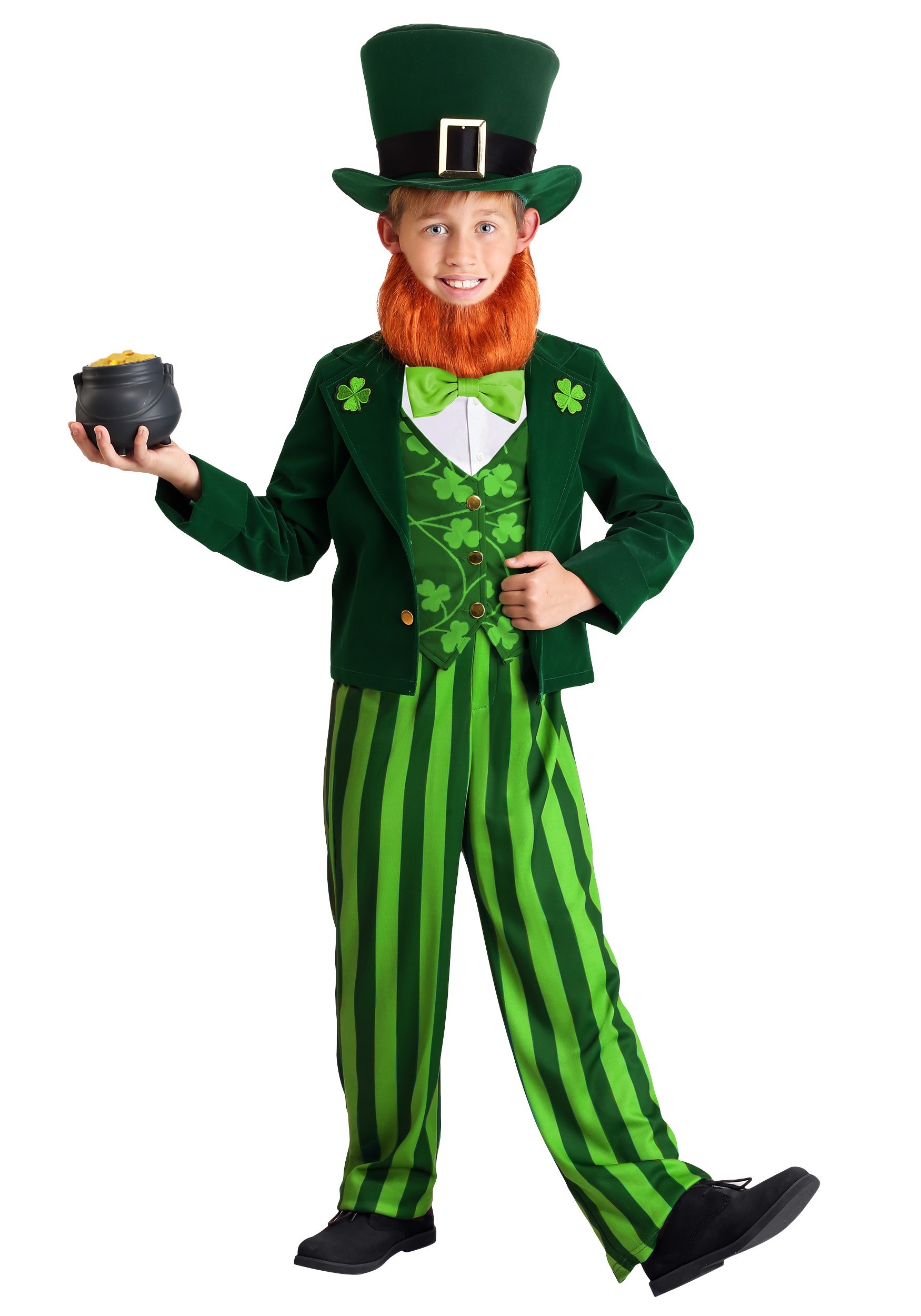 Clover Leprechaun Kid's Costume 1 Clover Leprechaun Kid's Costume
