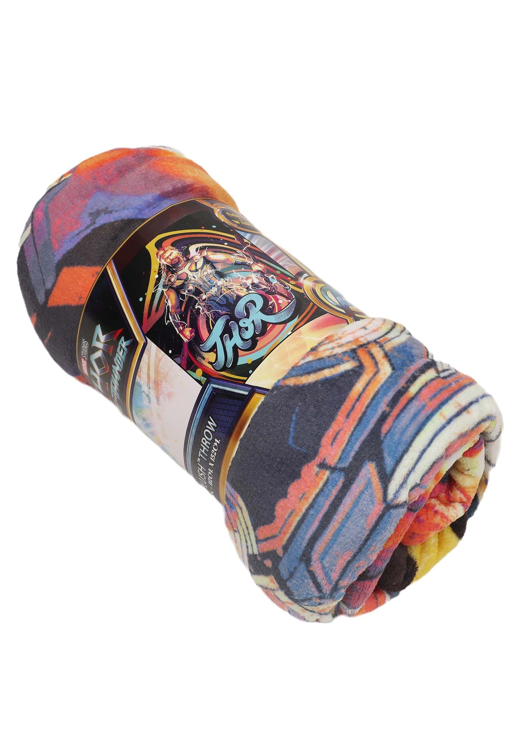 Marvel Thor: Love and Thunder - Thunderous Thor Micro Raschel Throw Blanket