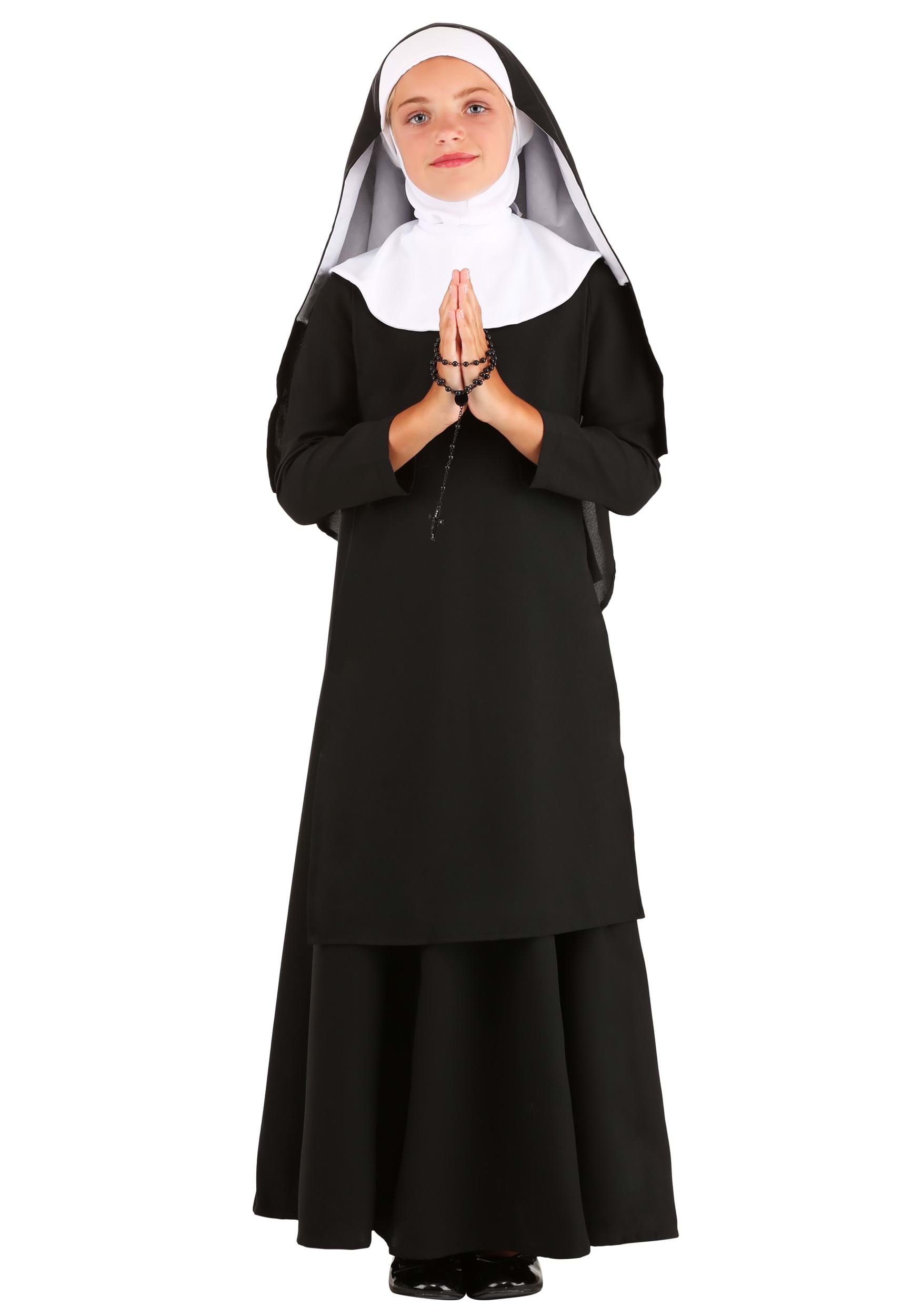 Kid's Deluxe Catholic Nun Costume