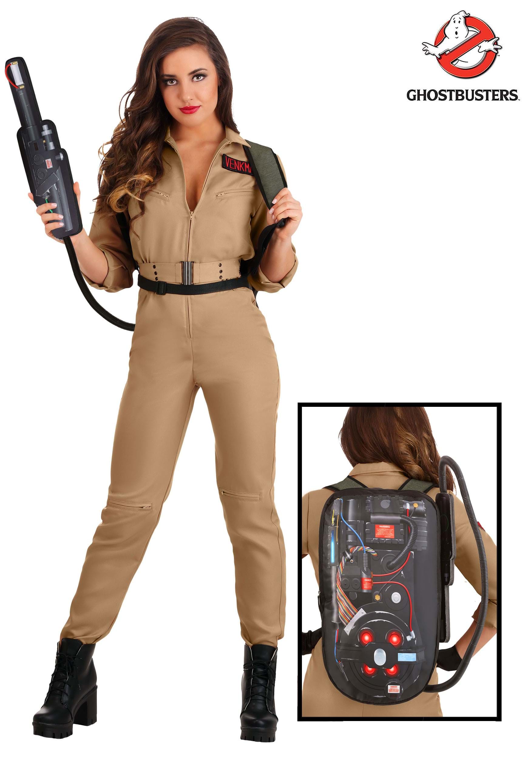 Women's Plus Size Ghostbusters Jumpsuit Costume