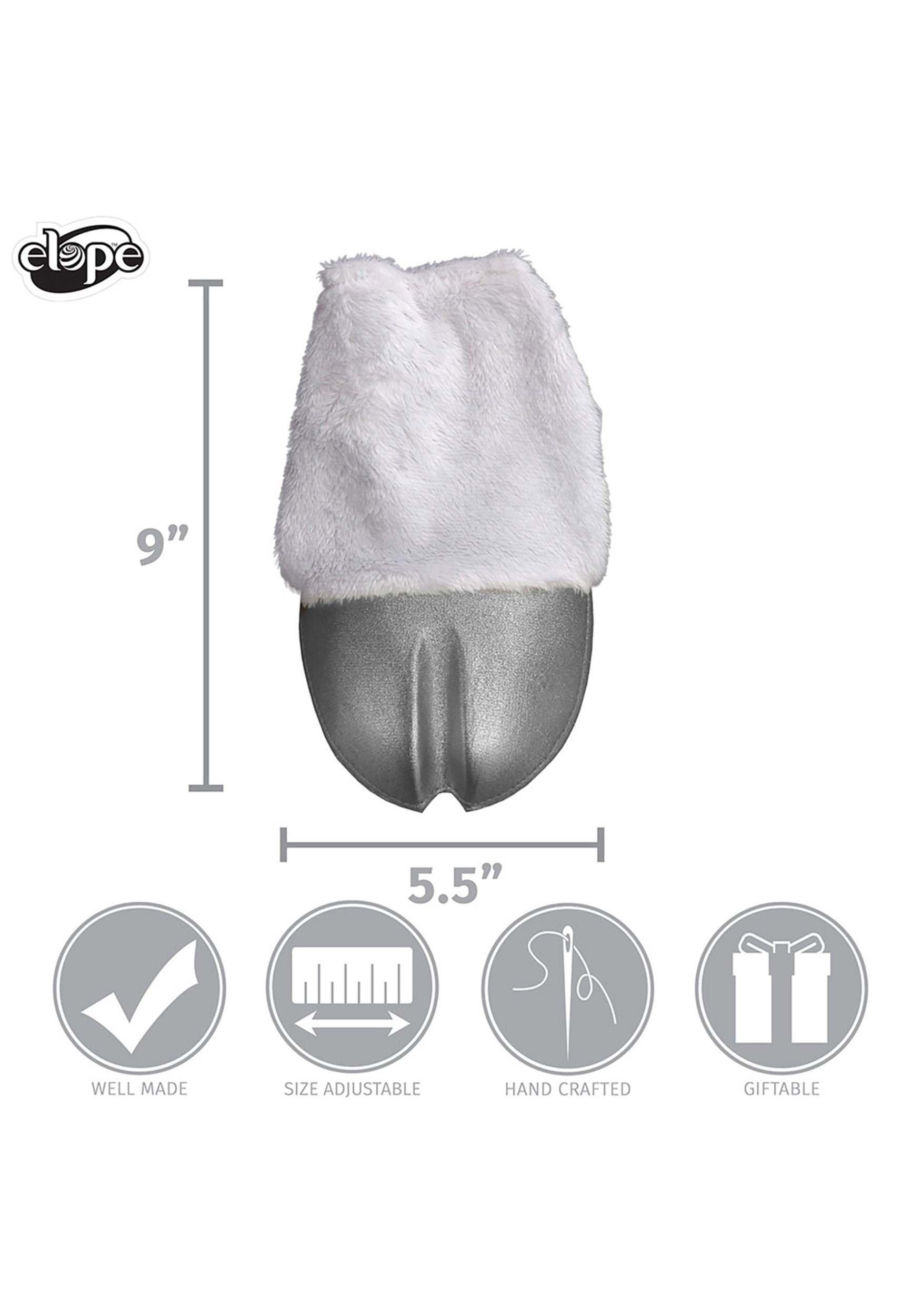 Front Hooves for Unicorn Costume Silver 5 Front Hooves for Unicorn Costume Silver