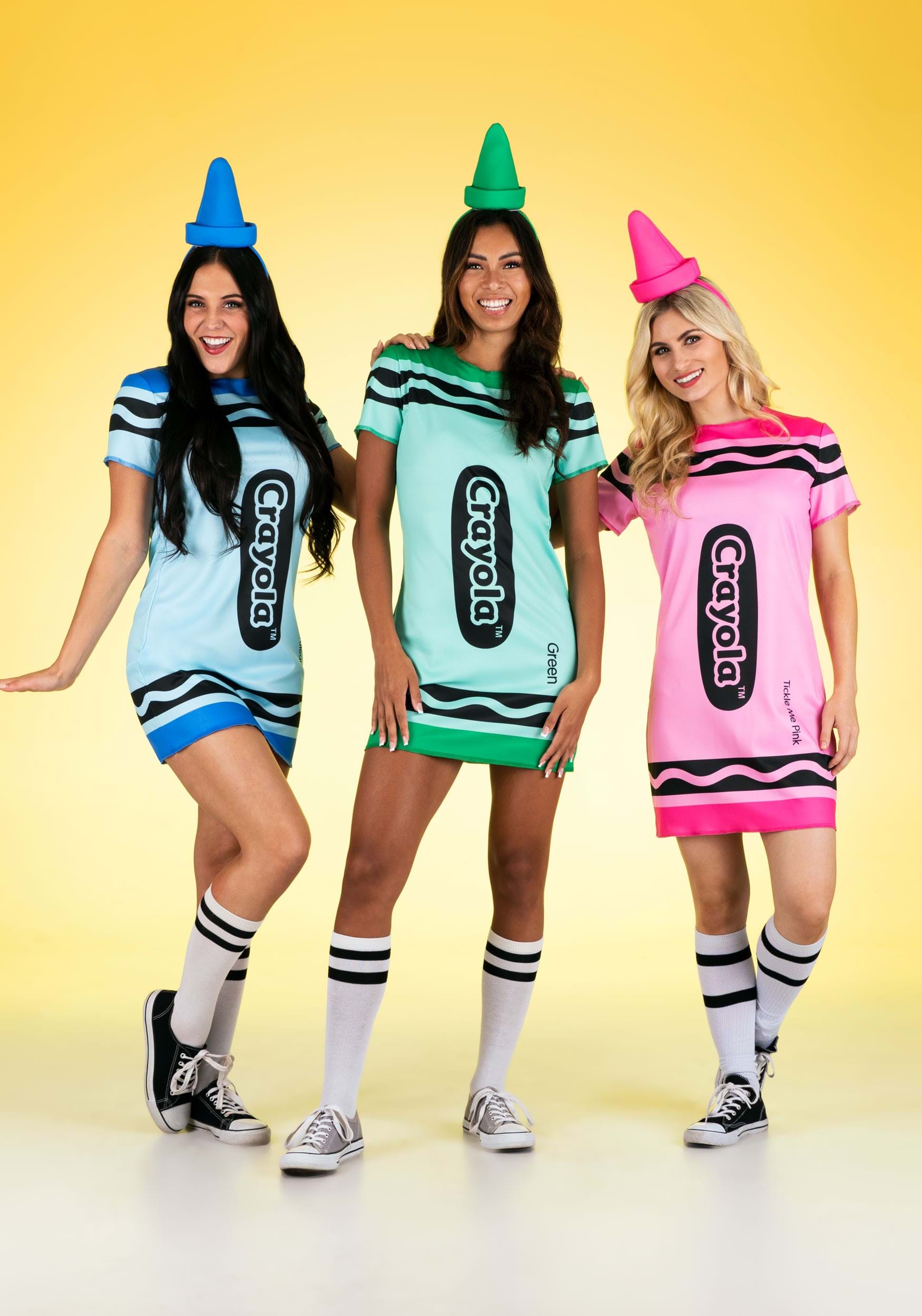 Tickle Me Pink Crayola Crayon Women's Costume
