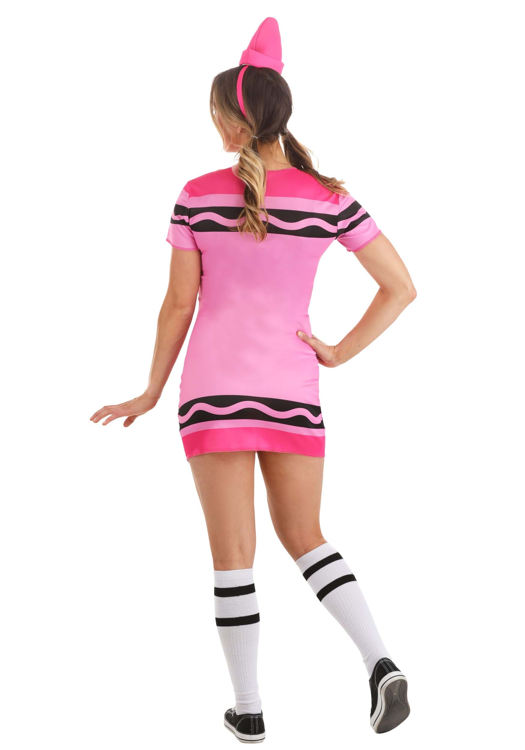 Tickle Me Pink Crayola Crayon Women's Costume