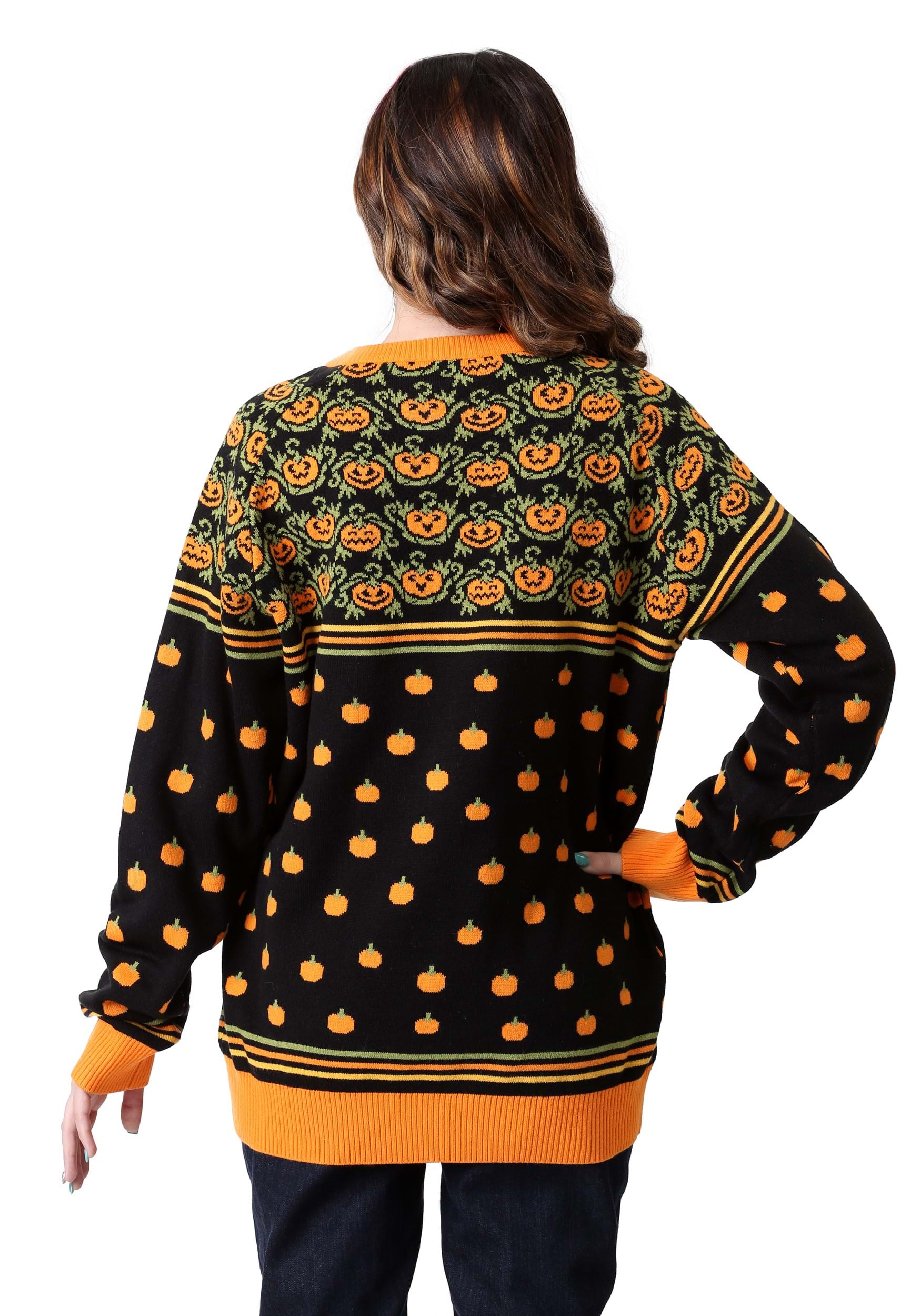 Pumpkin Patch Ugly Halloween Adults Sweater 3 Pumpkin Patch Ugly Halloween Adults Sweater