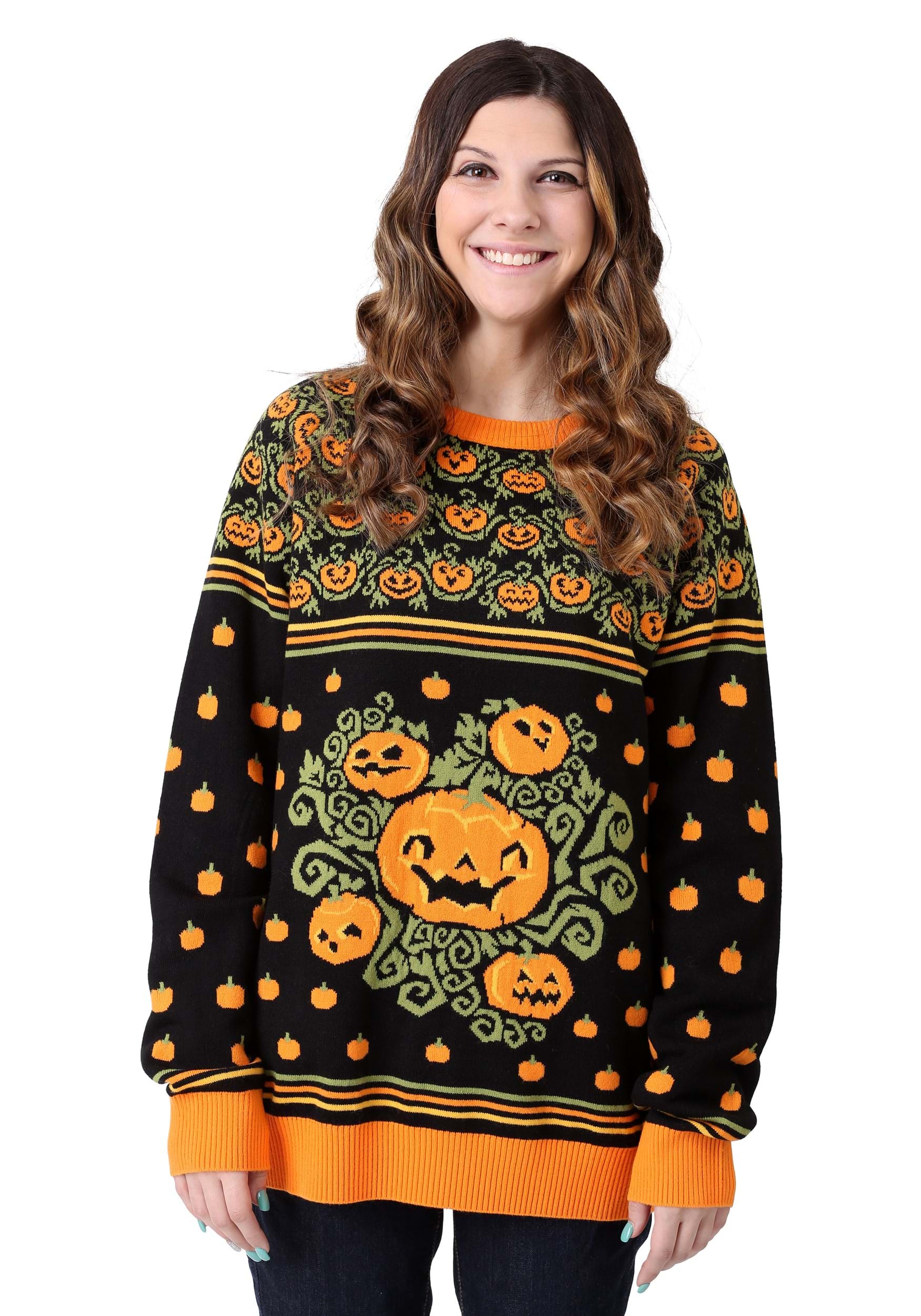 Pumpkin Patch Ugly Halloween Adults Sweater 6 Pumpkin Patch Ugly Halloween Adults Sweater