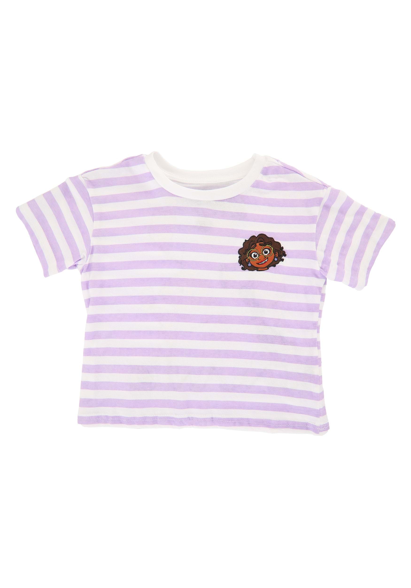 Encanto Embroidered Striped Shirt for Girls